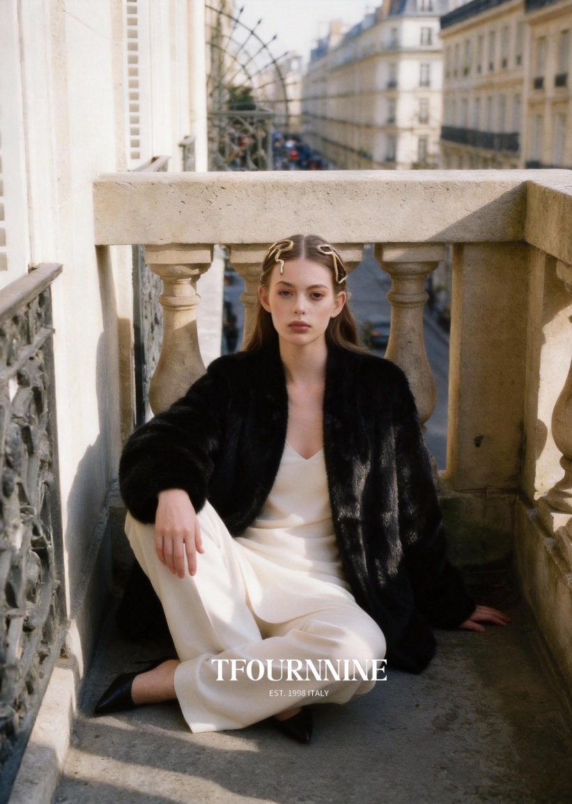 BLACKGLAMA Starlight Black Mink Coat view 2