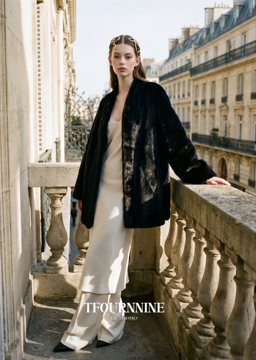 BLACKGLAMA Starlight Black Mink Coat