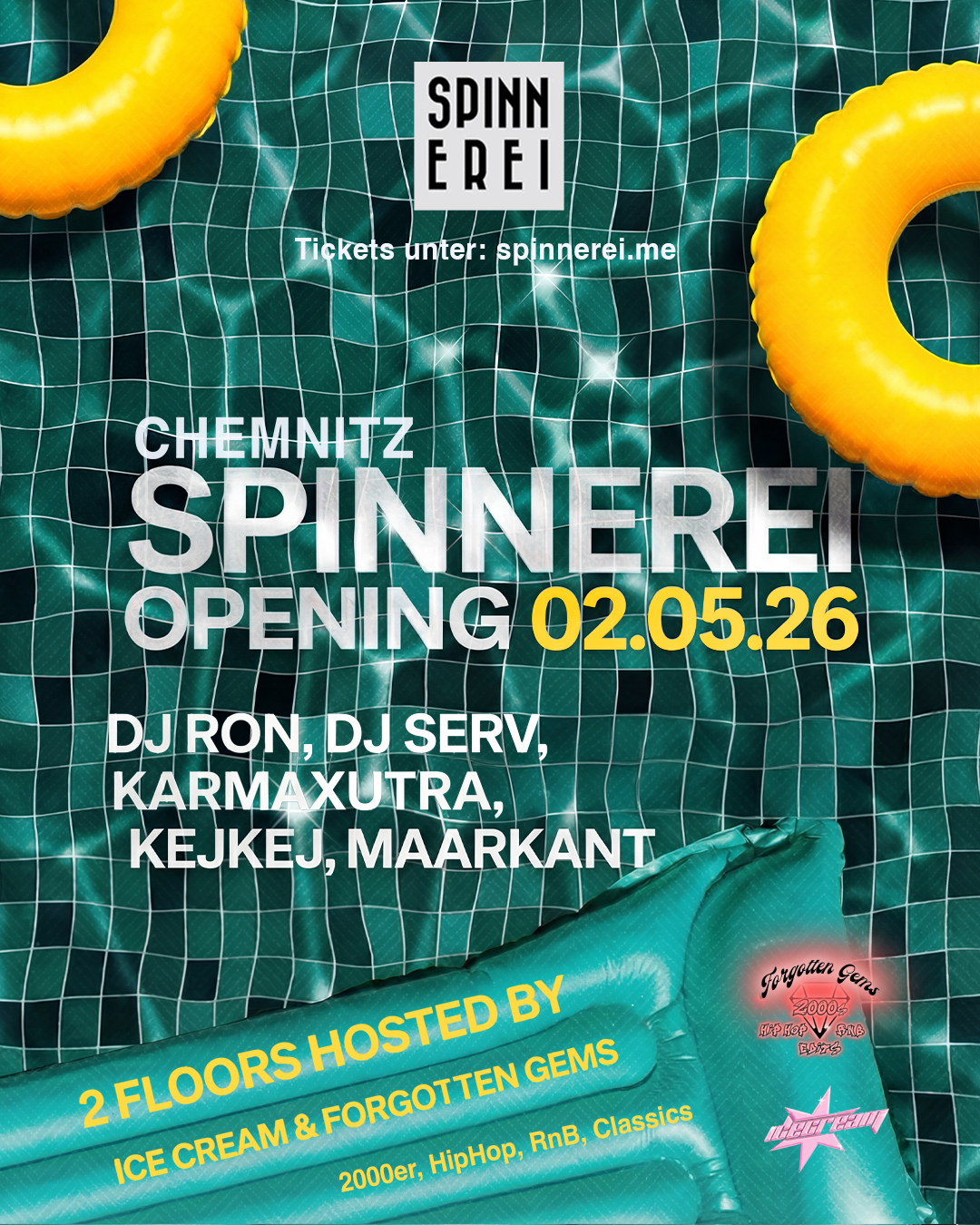 Spinnerei Opening - ICE CREAM X FORGETTEN GEMS