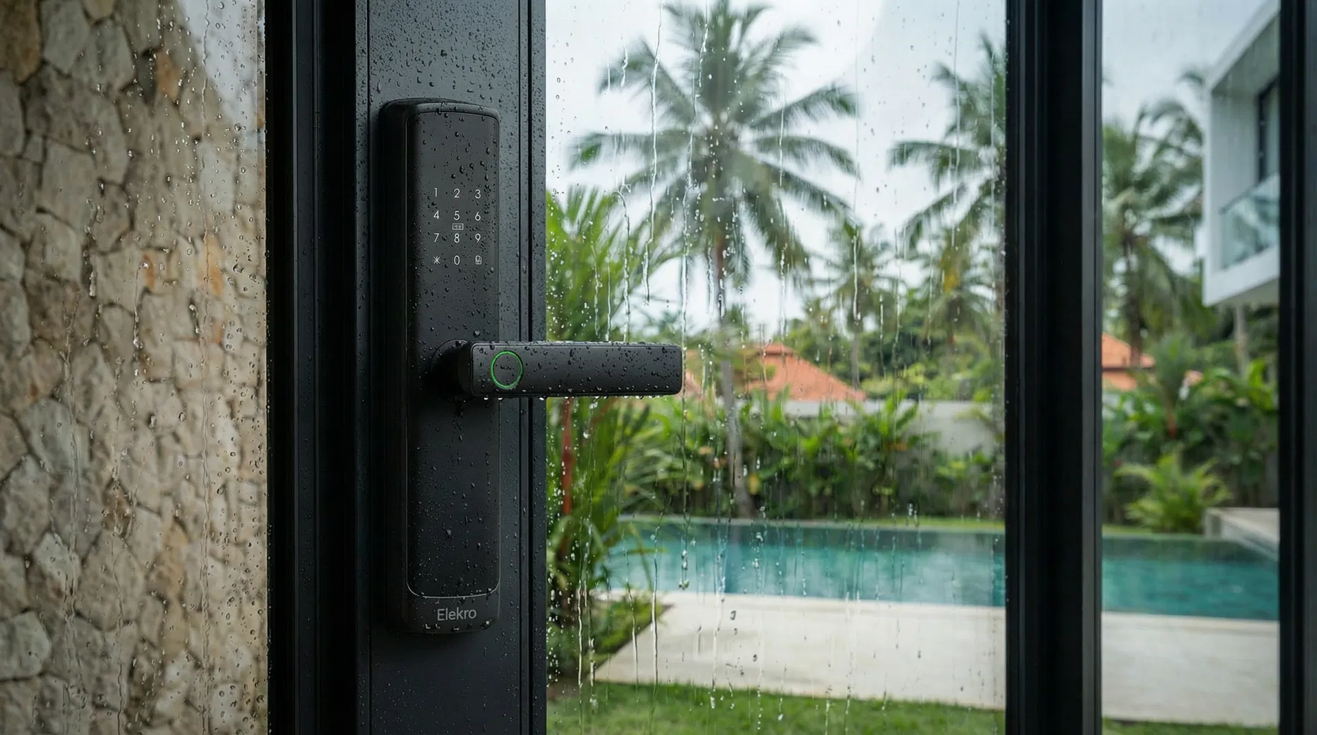 Fechadura Digital Elekro na chuva