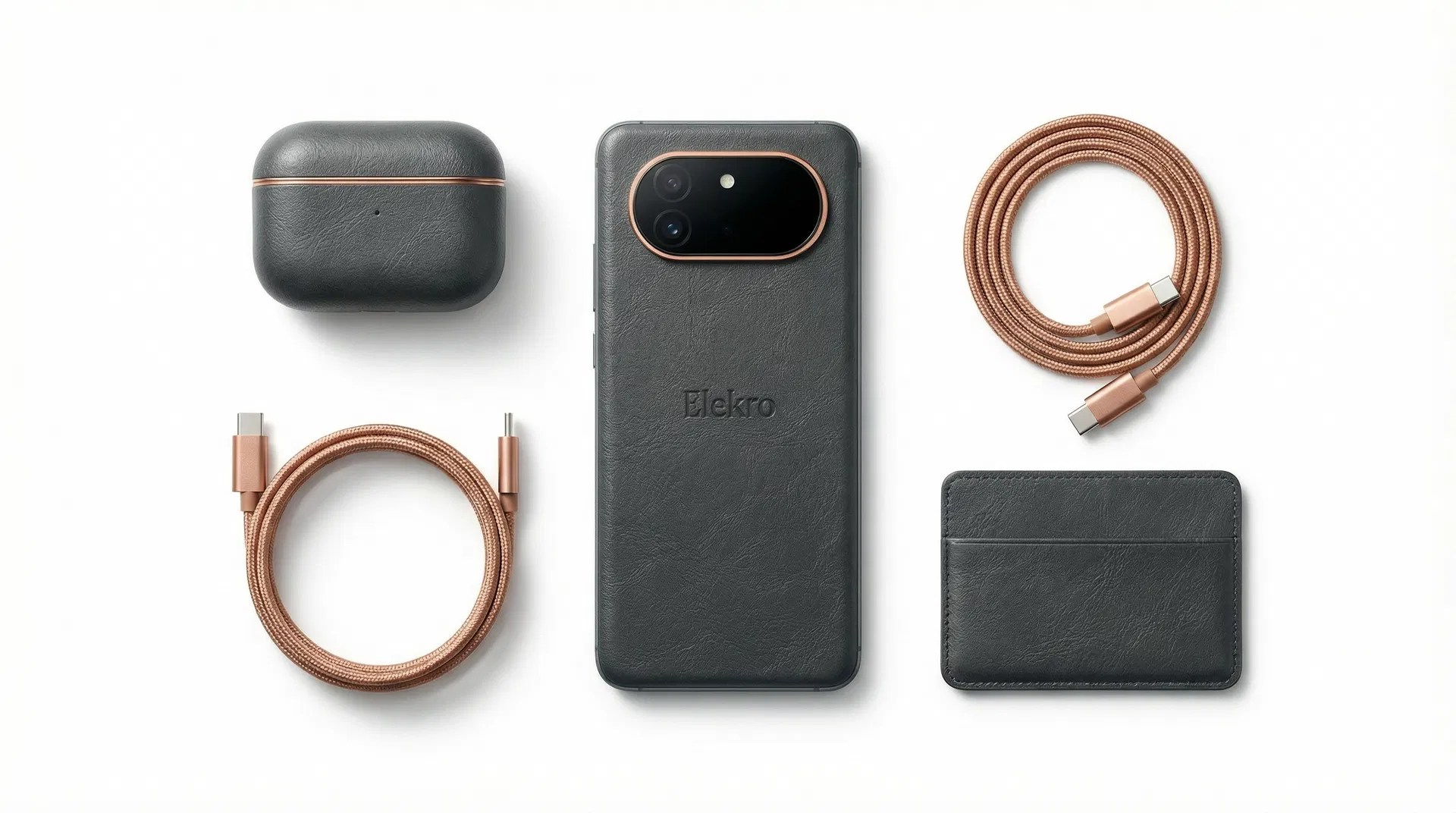 Connected Elekro ecosystem: smartphone, smartwatch, AI glasses, and earbuds