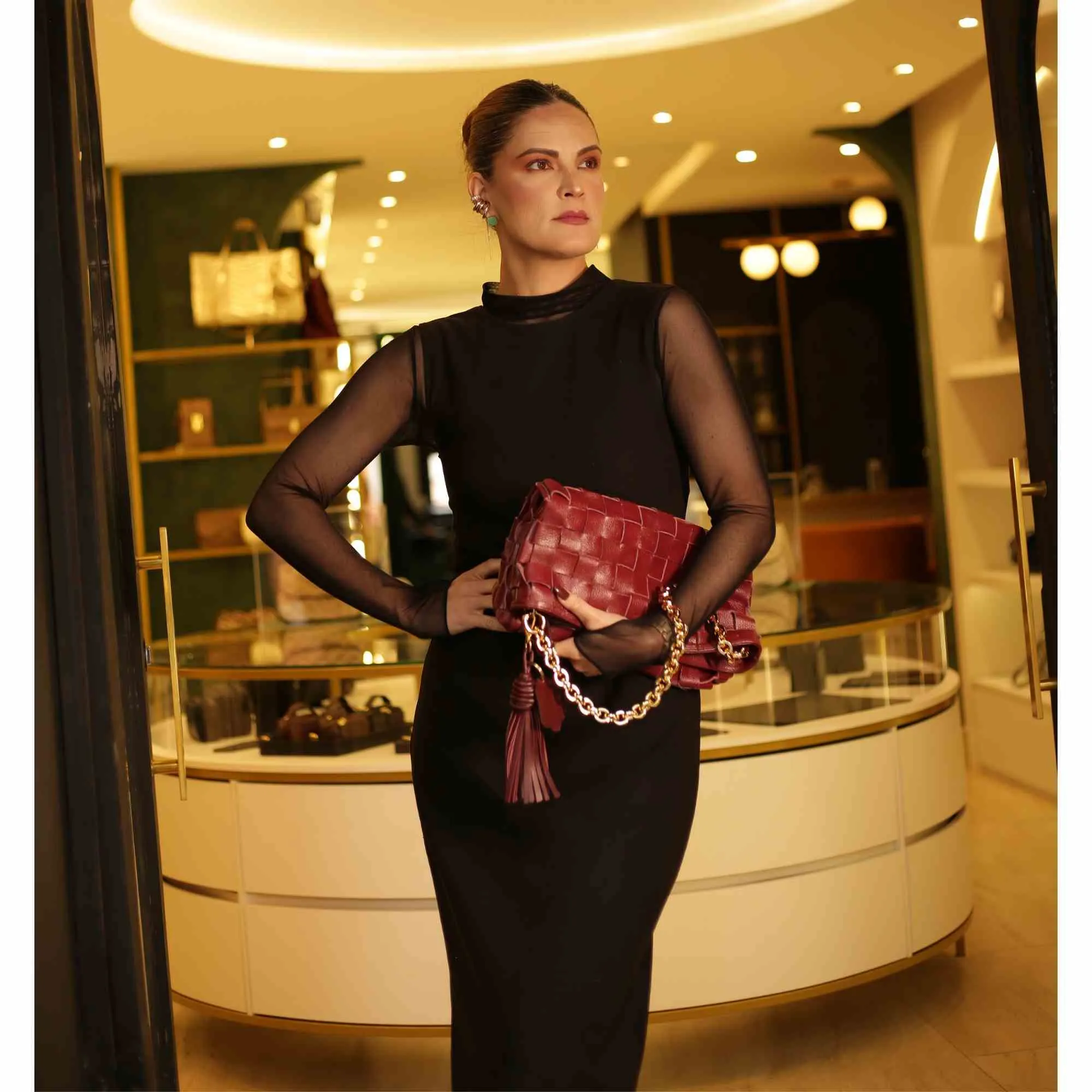 BOLSA ENTRELACE 