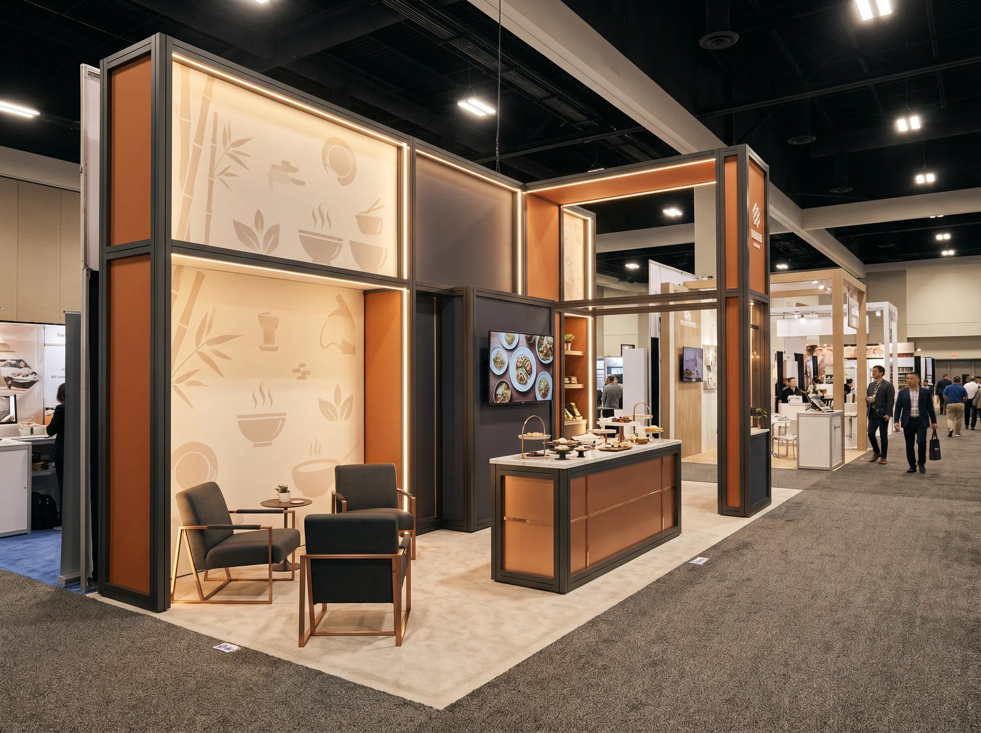 輕量化快裝攤位示意