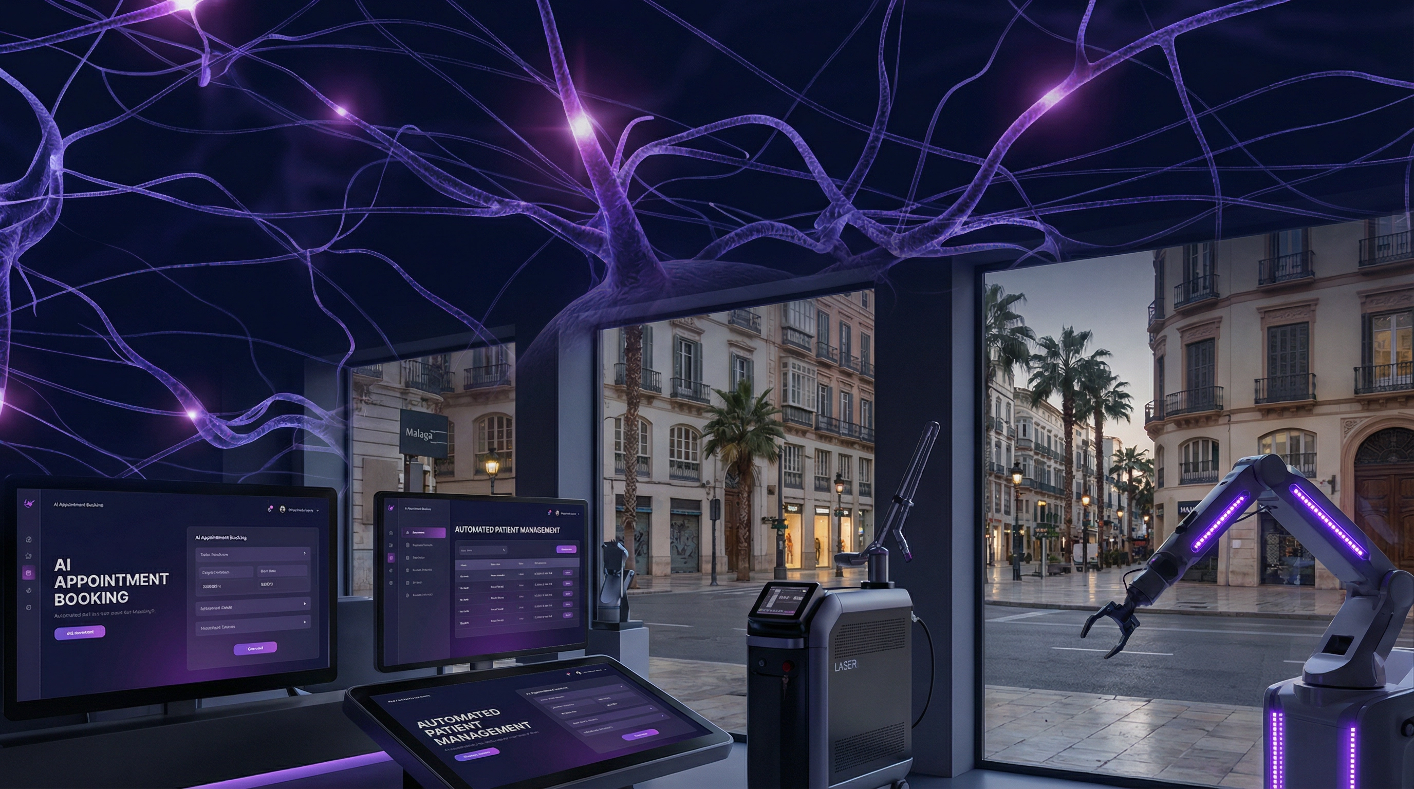 Clínica de estética en Málaga con automatización IA