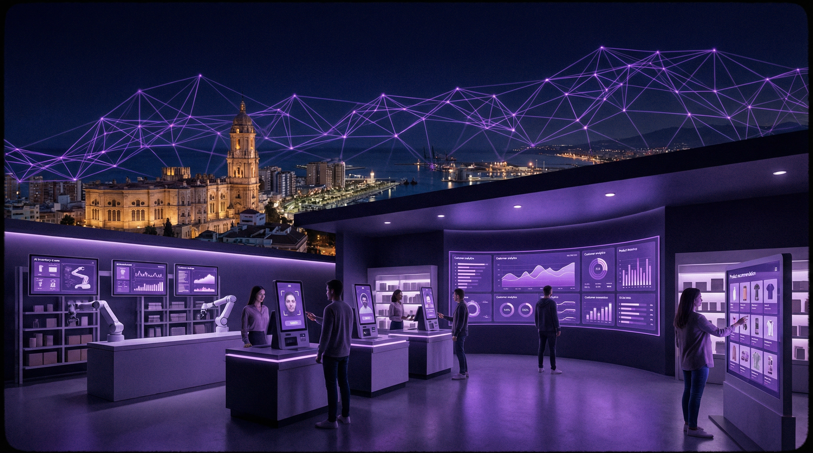Comercio en Málaga usando inteligencia artificial para ventas