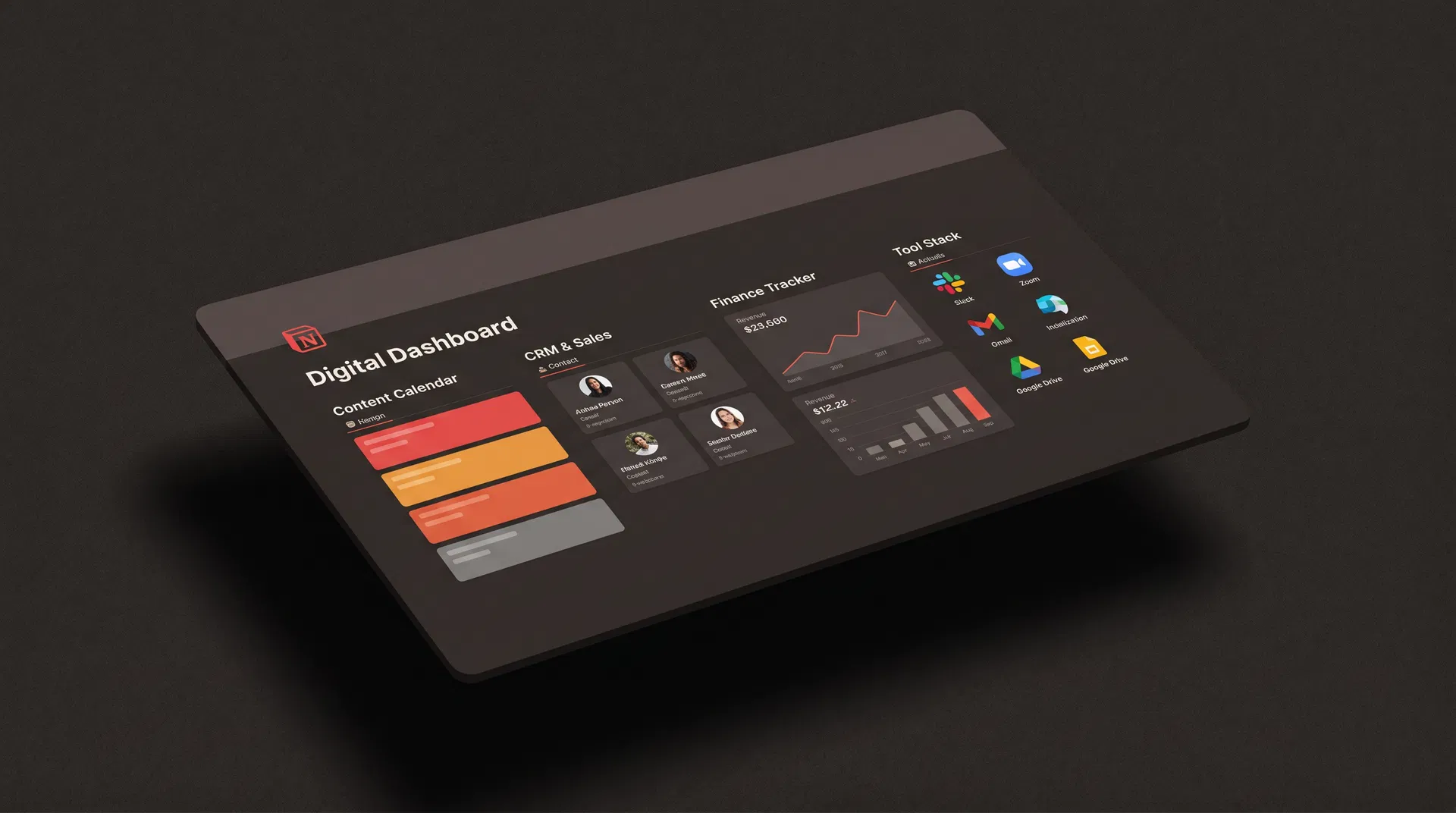 Solo Business OS Notion Dashboard