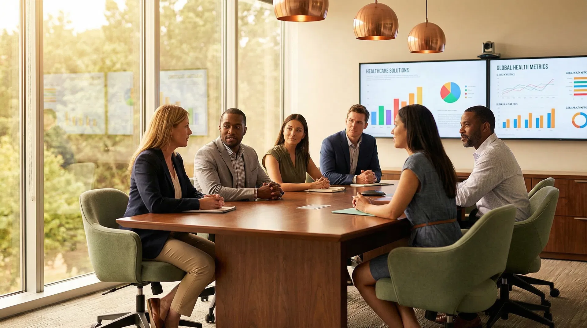 Encompass Group Trust team collaborating on healthcare strategy