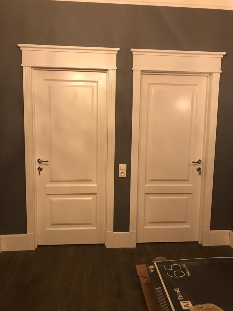 Классические белые межкомнатные двери