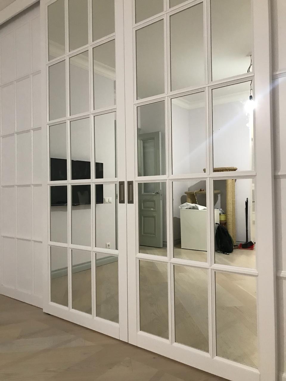 Элегантные раздвижные стеклянные двери