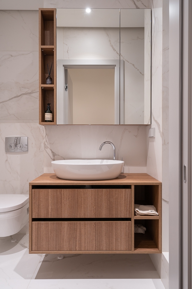 Деревянная тумба под раковину