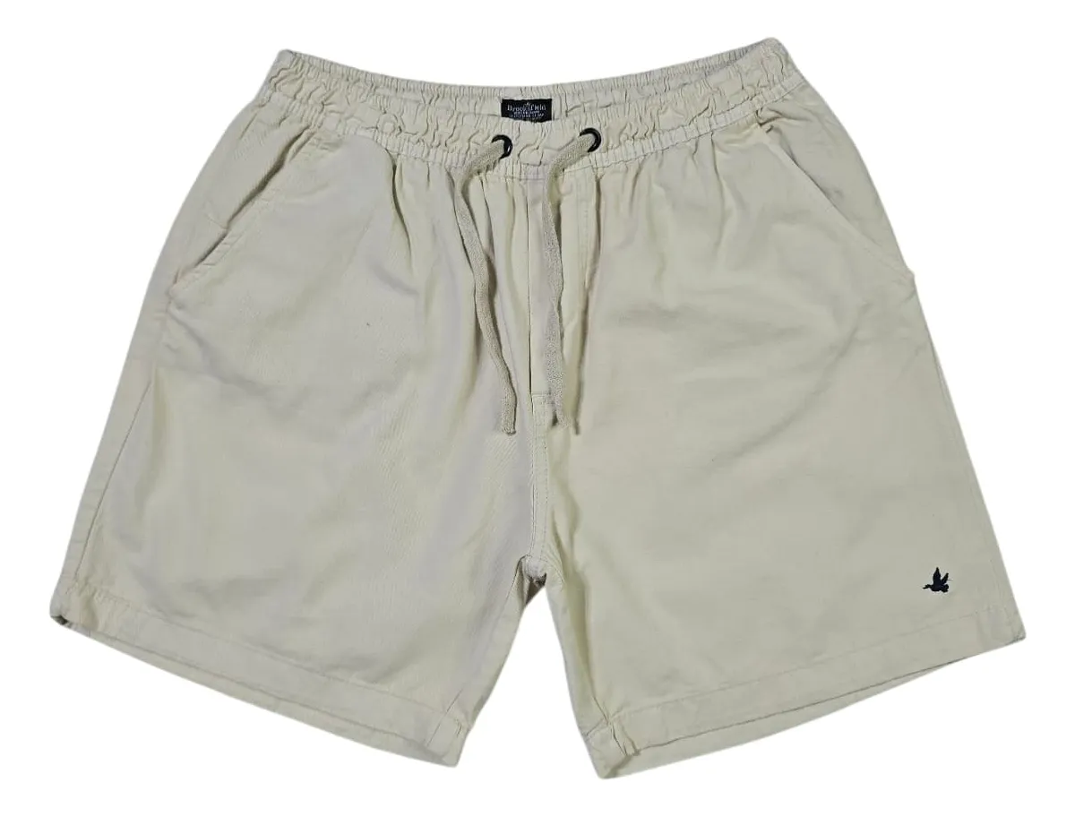 Short De Sarja Masculino Bege