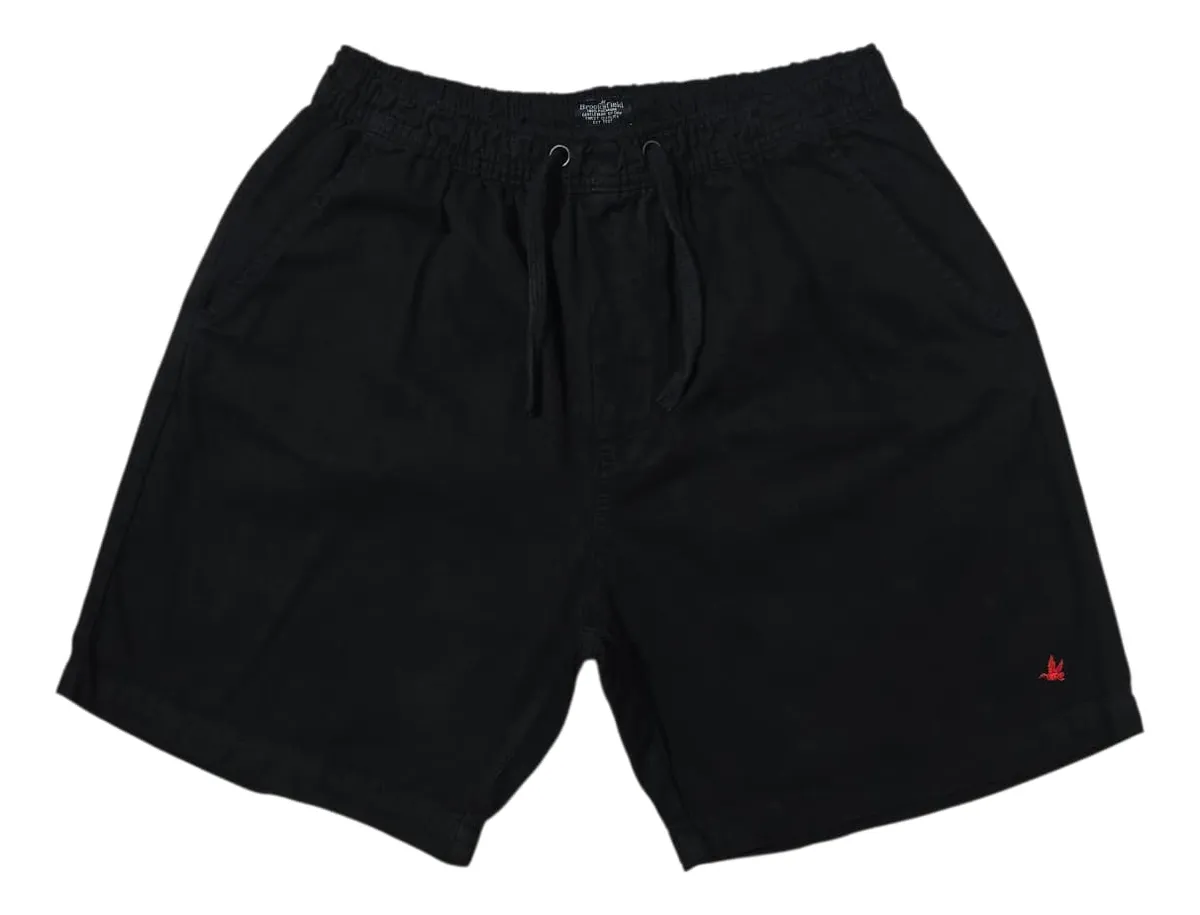 Short De Sarja Masculino Preto