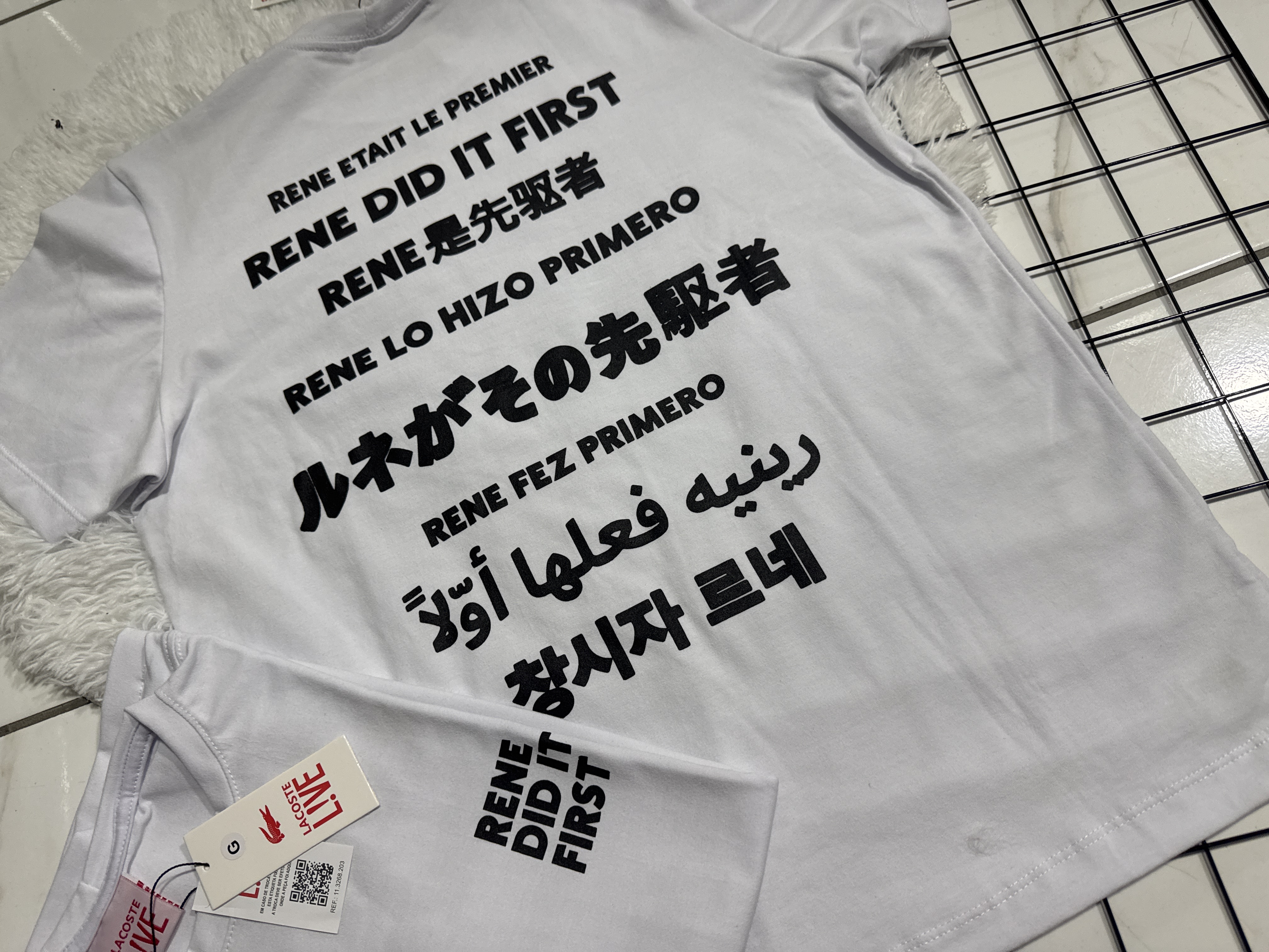 Camisa Lacoste Rene Branca