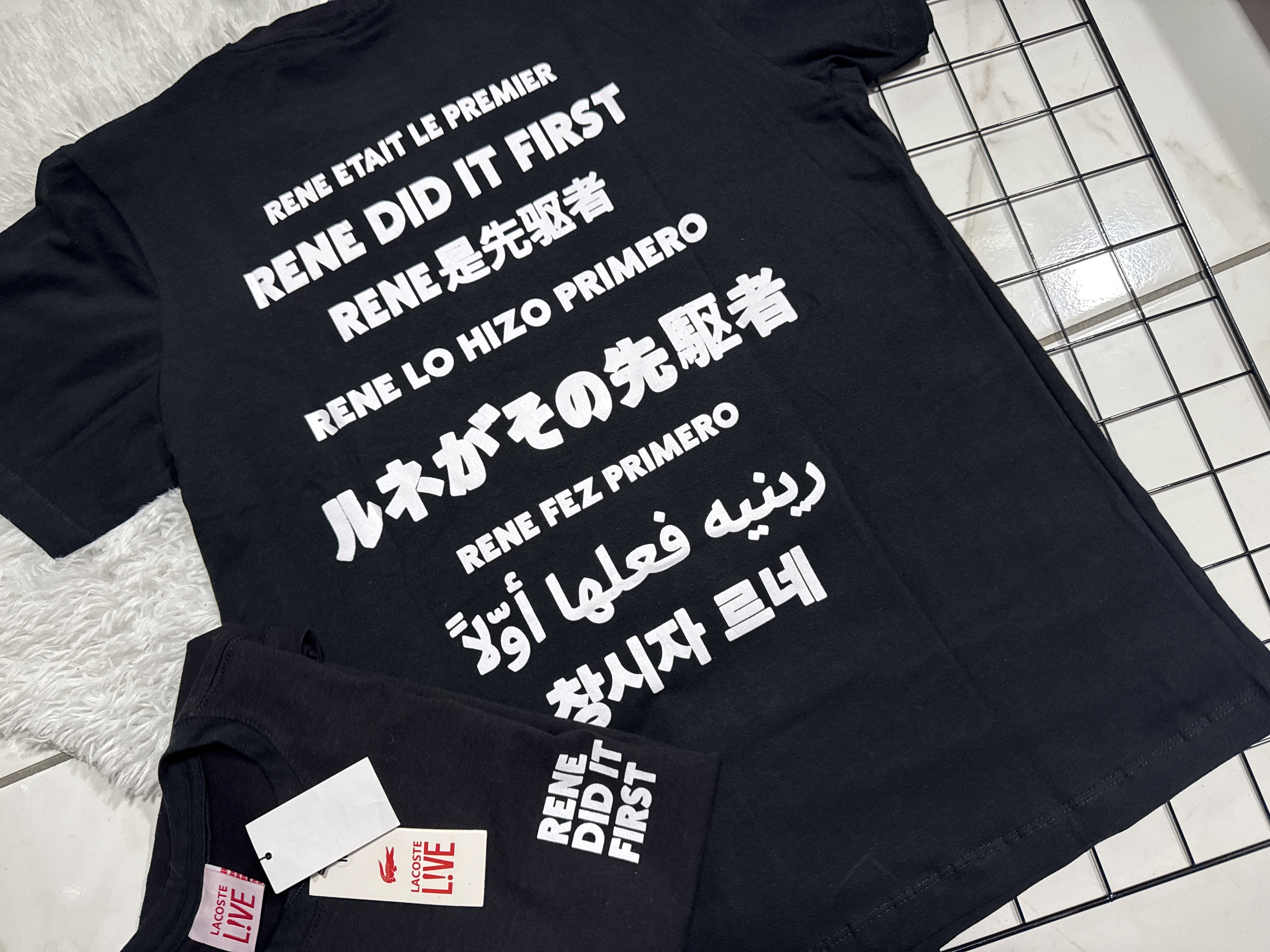 Camisa Lacoste Rene Preta