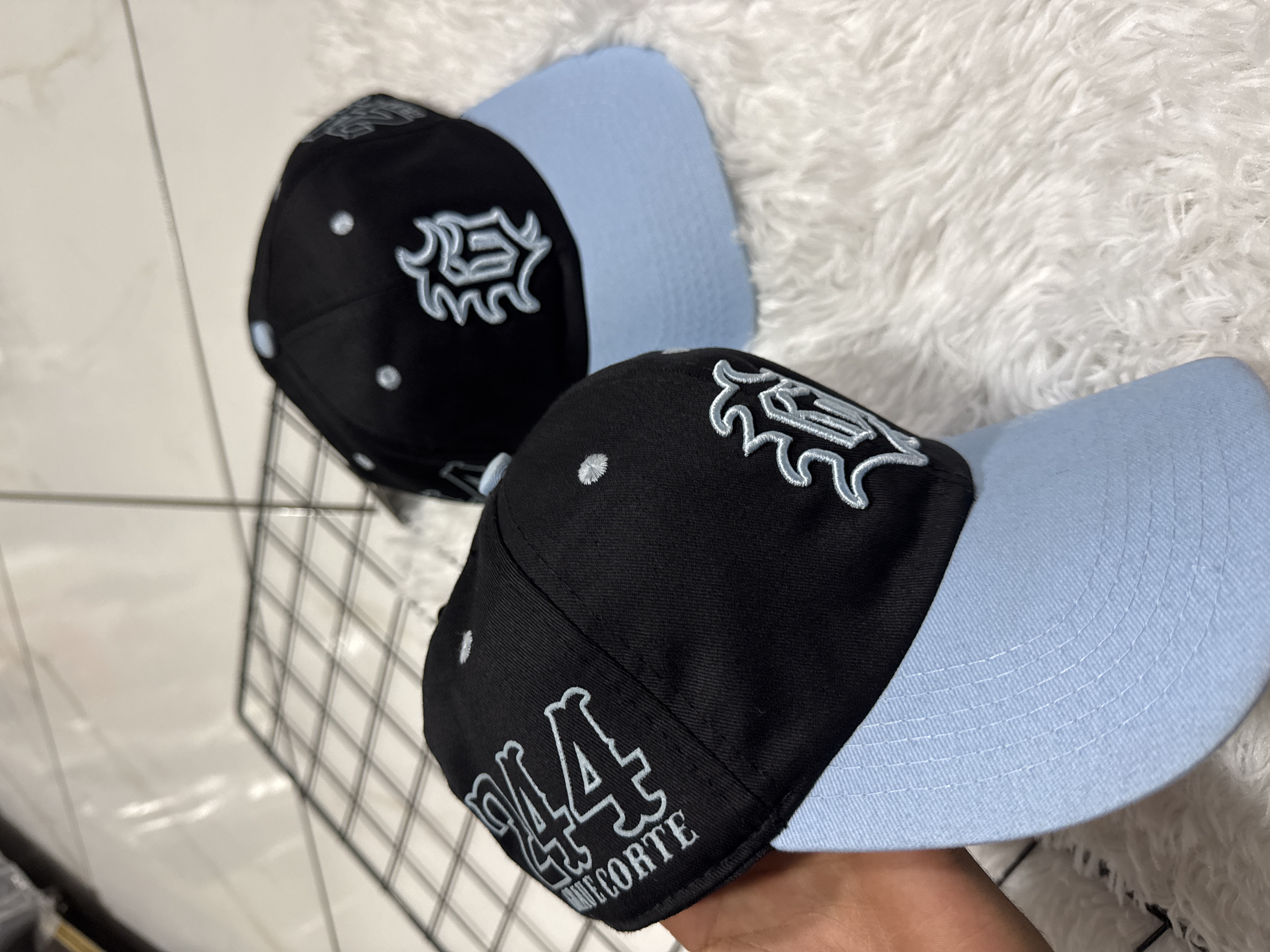 Boné  Preto/Azul Bebê  244