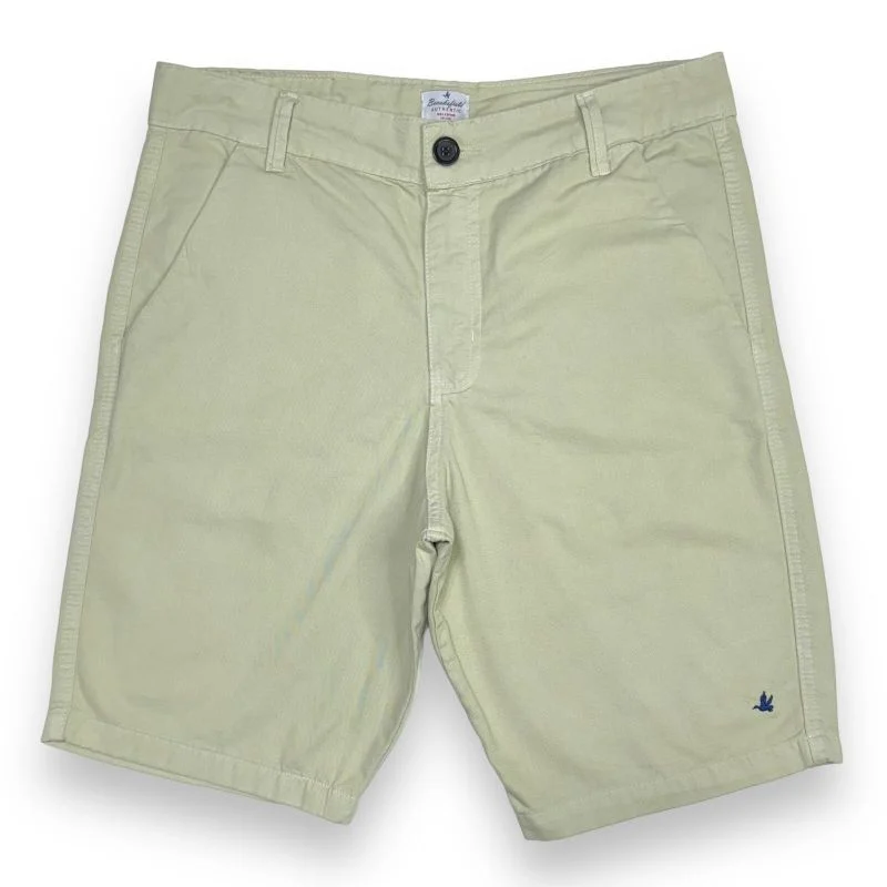 Short De Sarja Masculino Bege