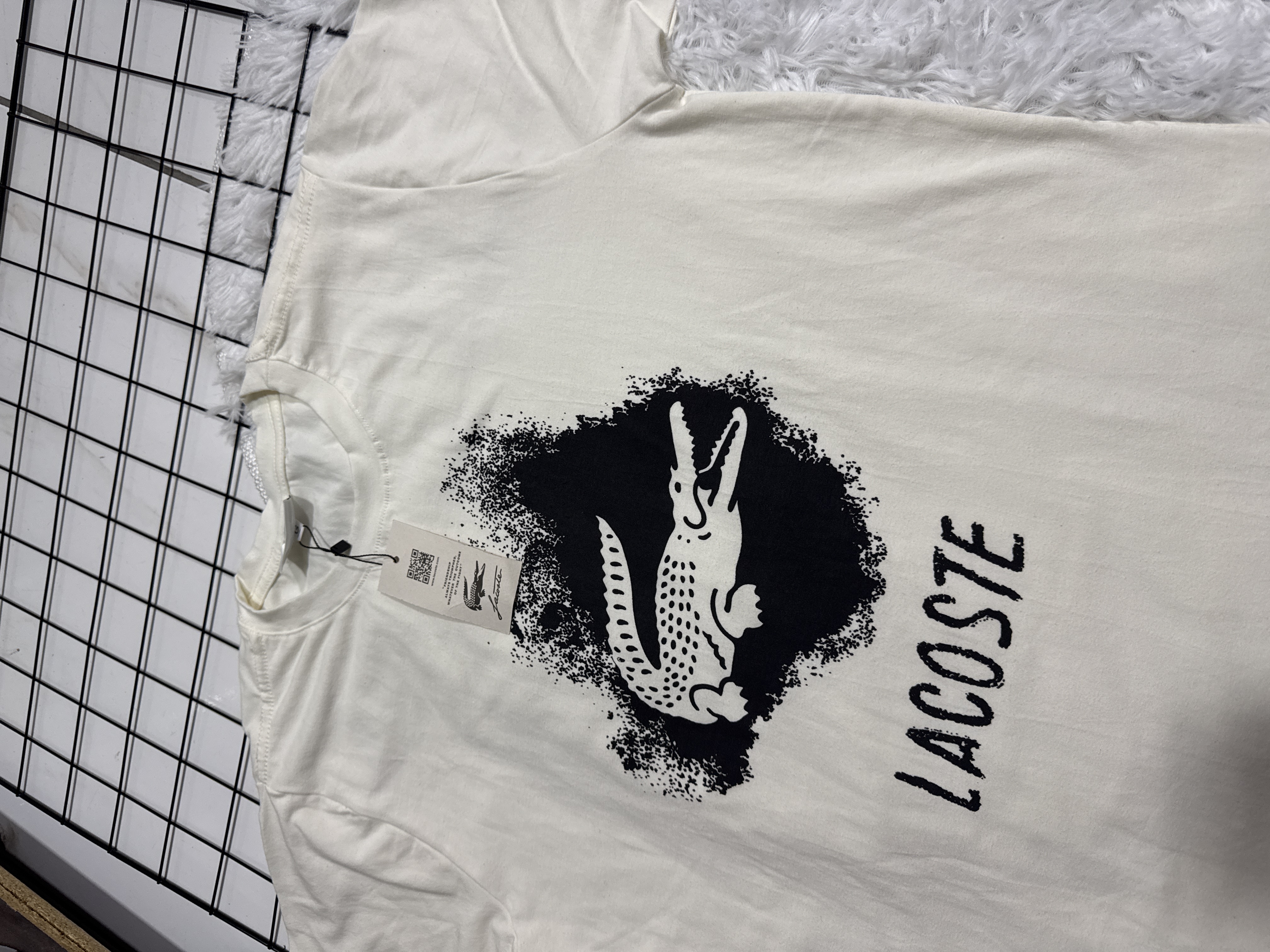 Camisa Lacoste Off-White