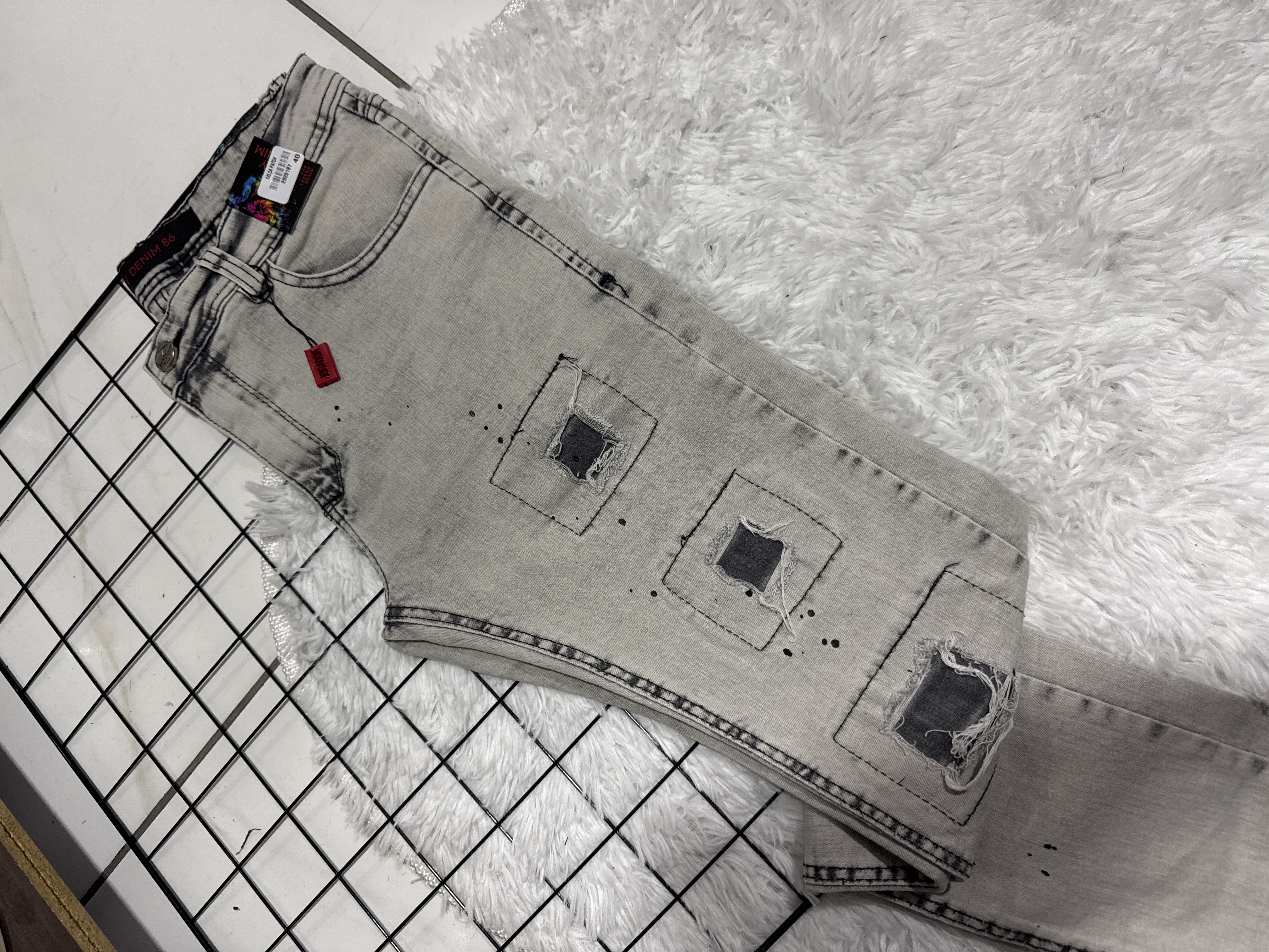 Calça Jogador City denim Patch