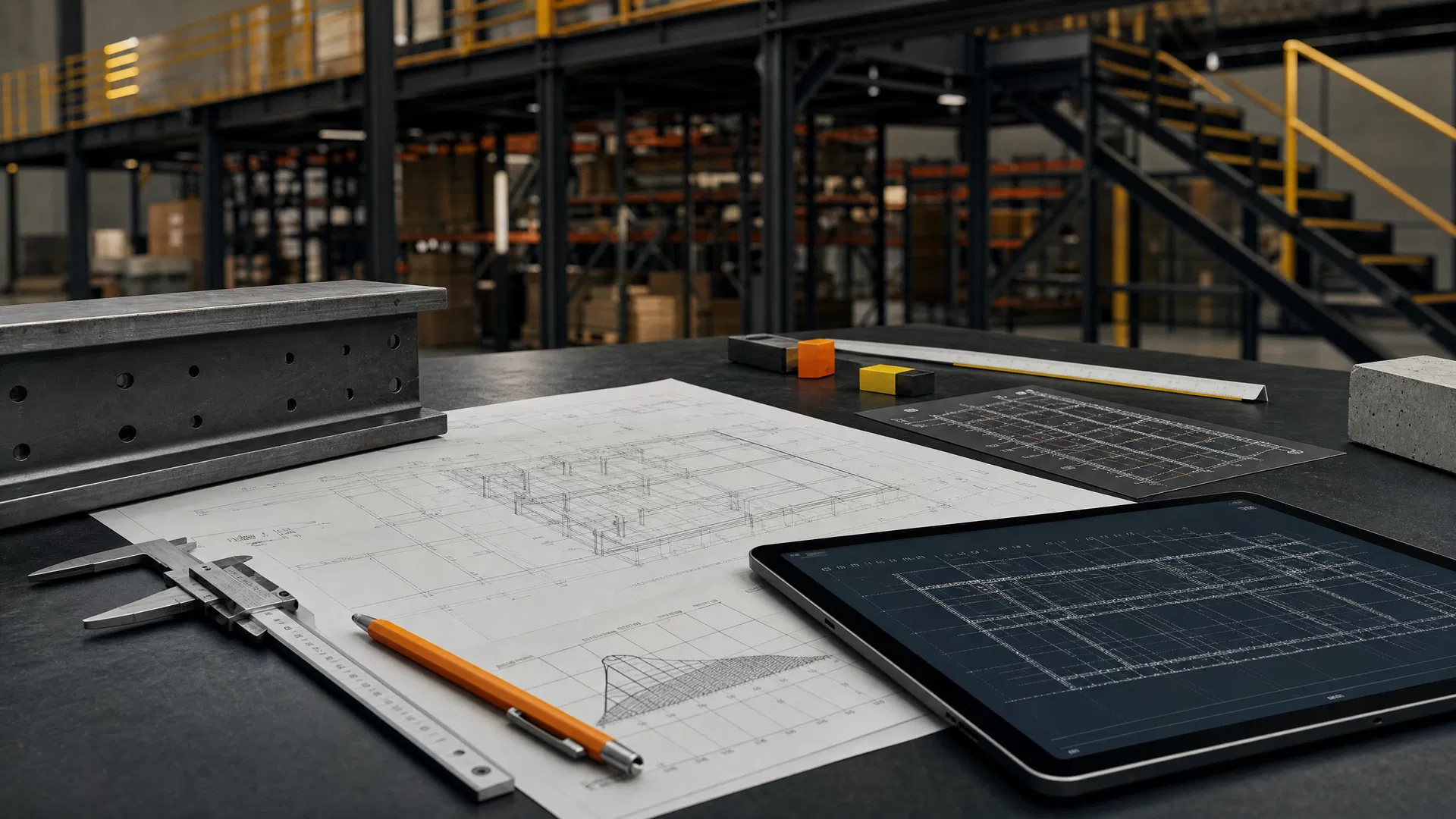 Engineering methodology with plans and structural assessment materials