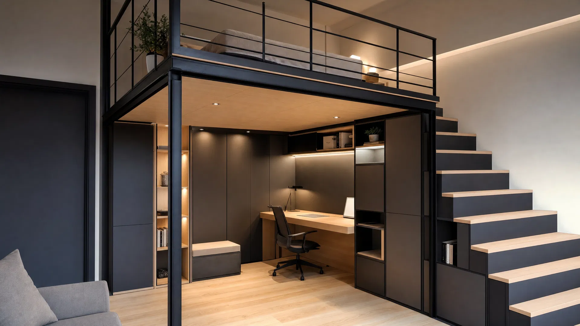 5 square metre loft platform for condo and compact homes
