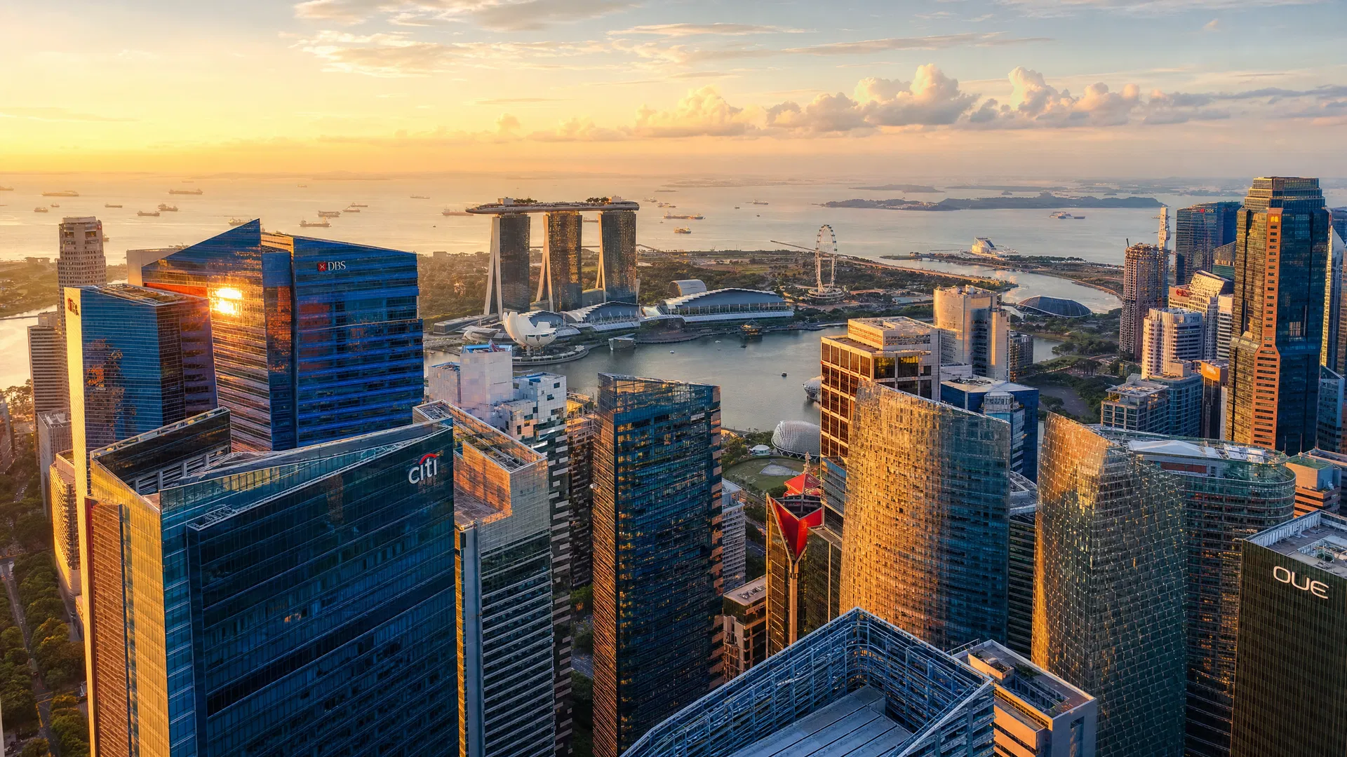 Singapore CBD skyline