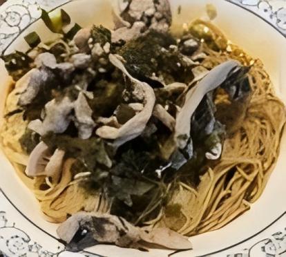 雪菜肉丝干拌面