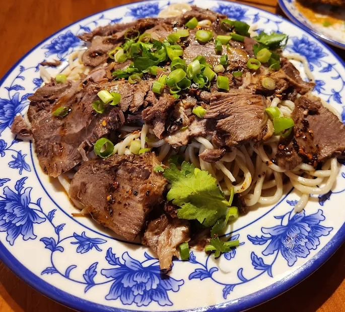 干切牛肉干拌面