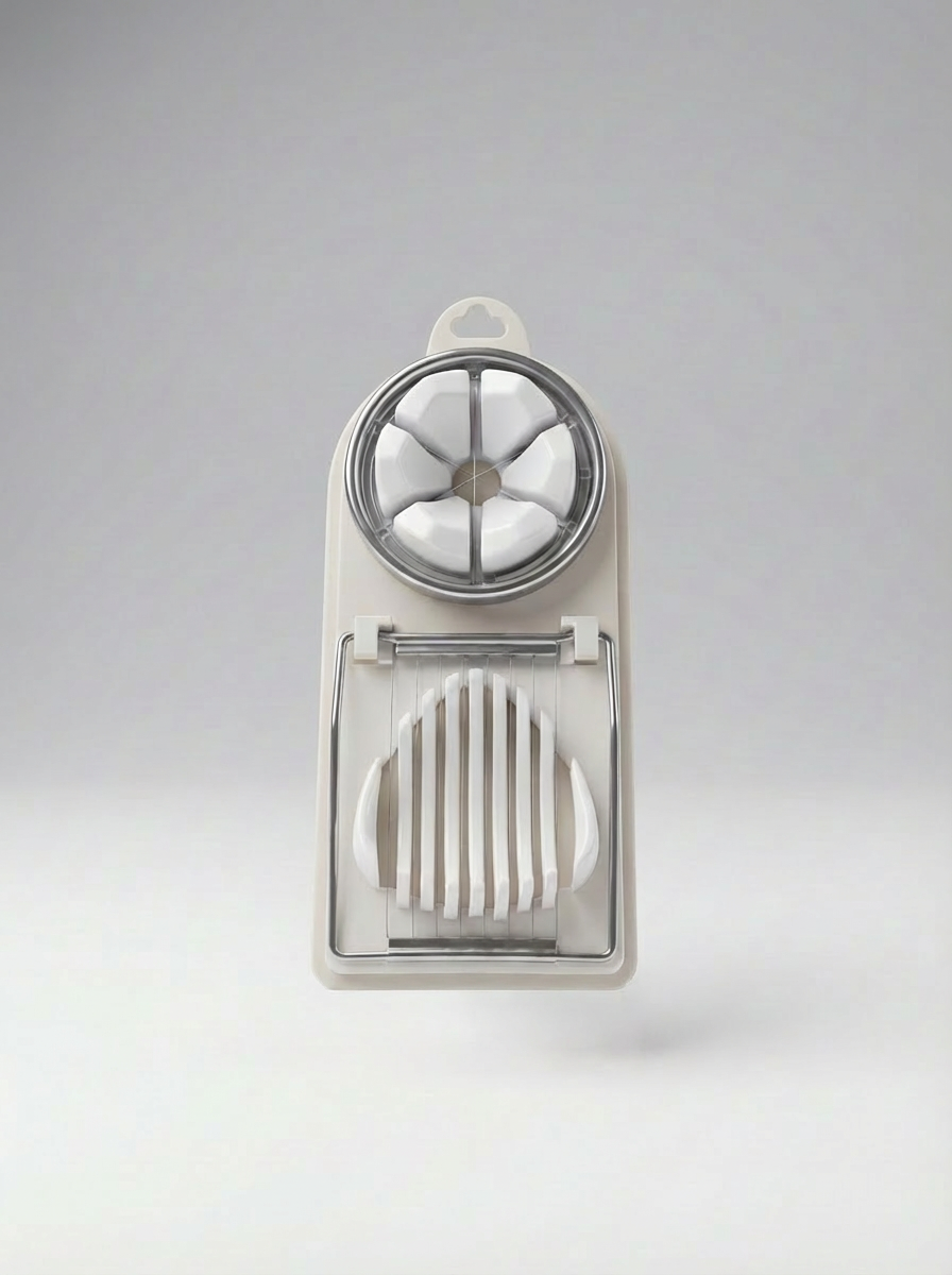 Stainless Steel Egg Slicer, Dual Function