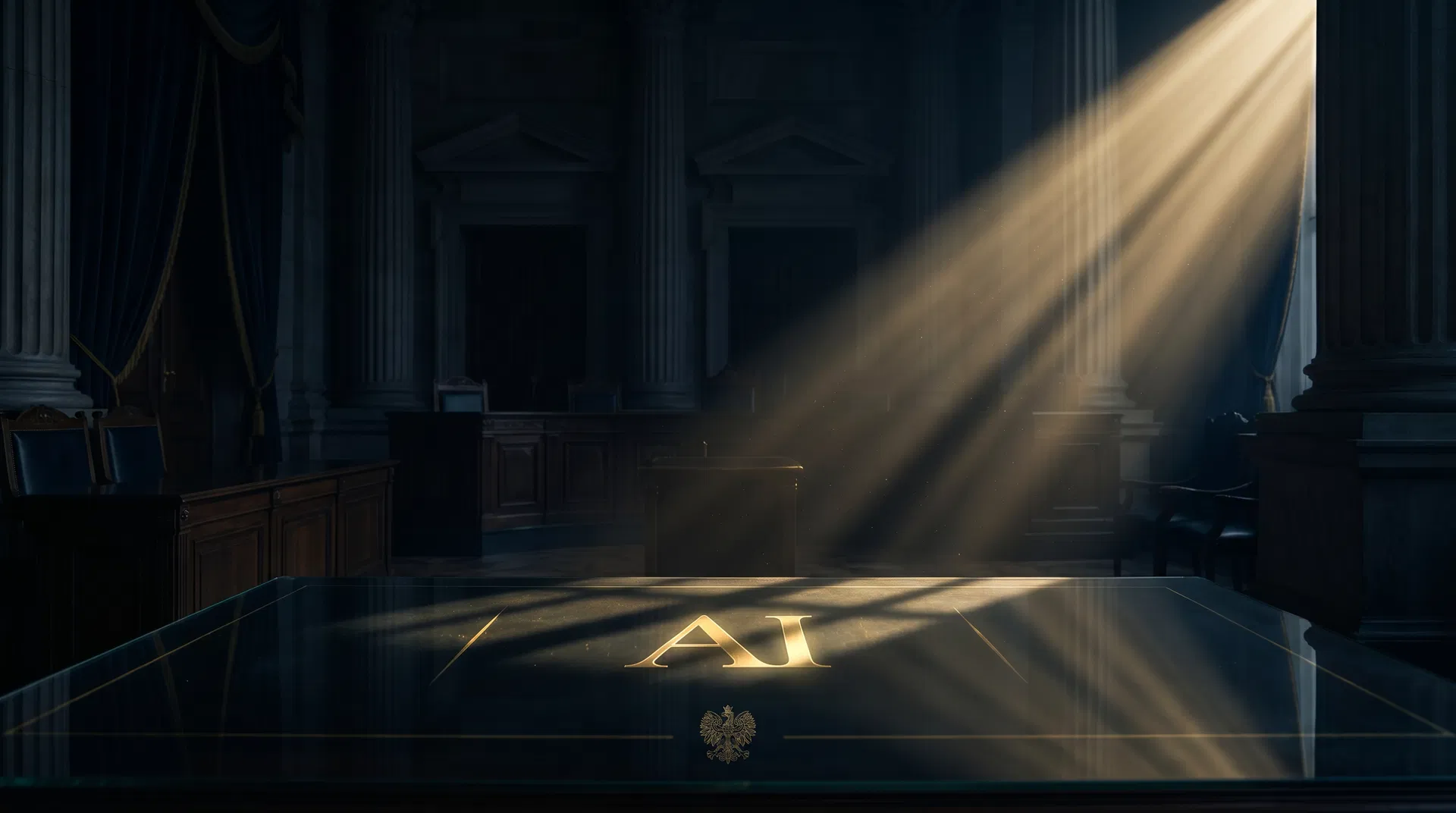 Sala sądowa — Kancelaria Klonowski, strategiczny asystent prawny AI