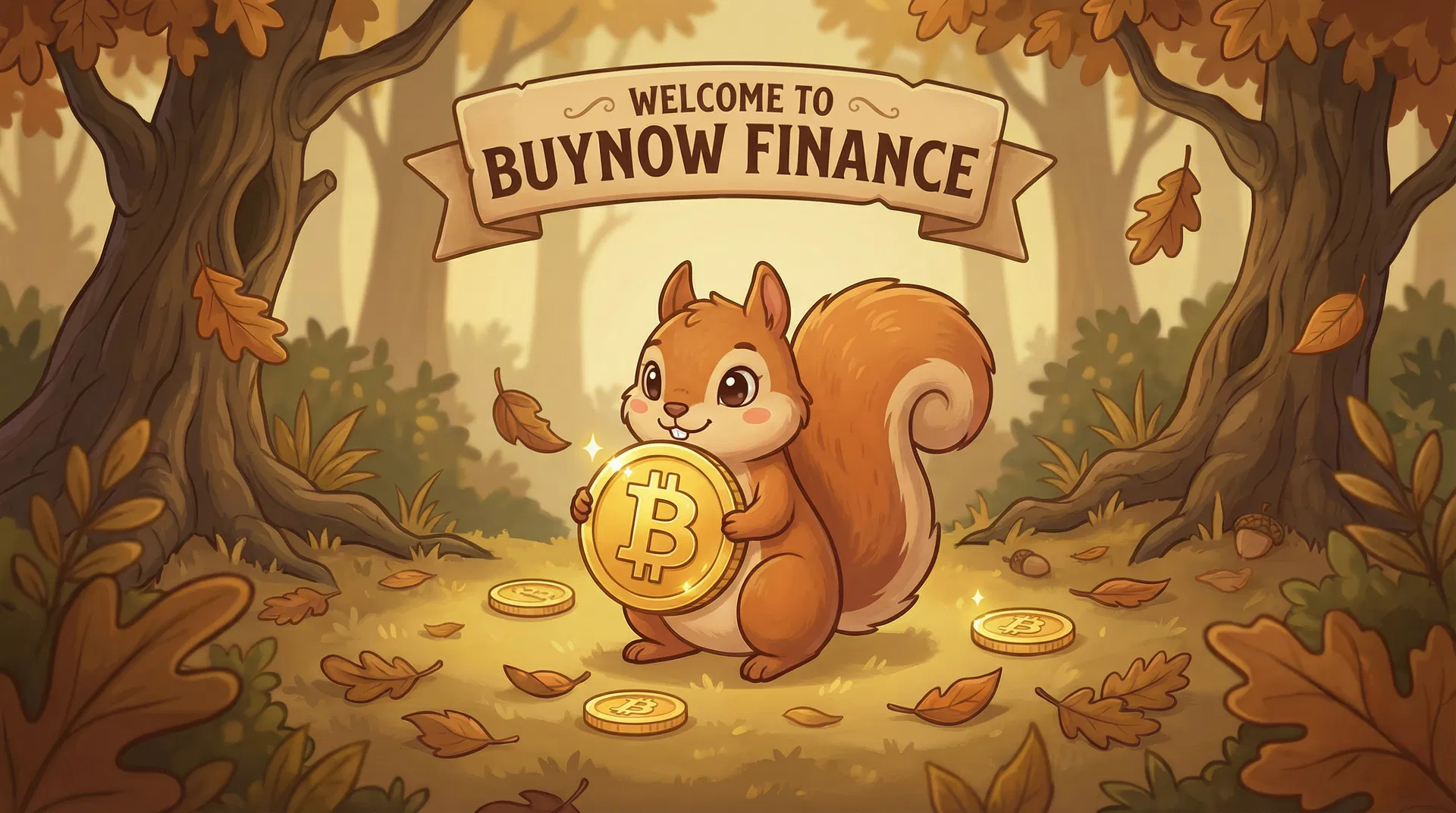 BuyNow Finance — Squirrel hoarding crypto