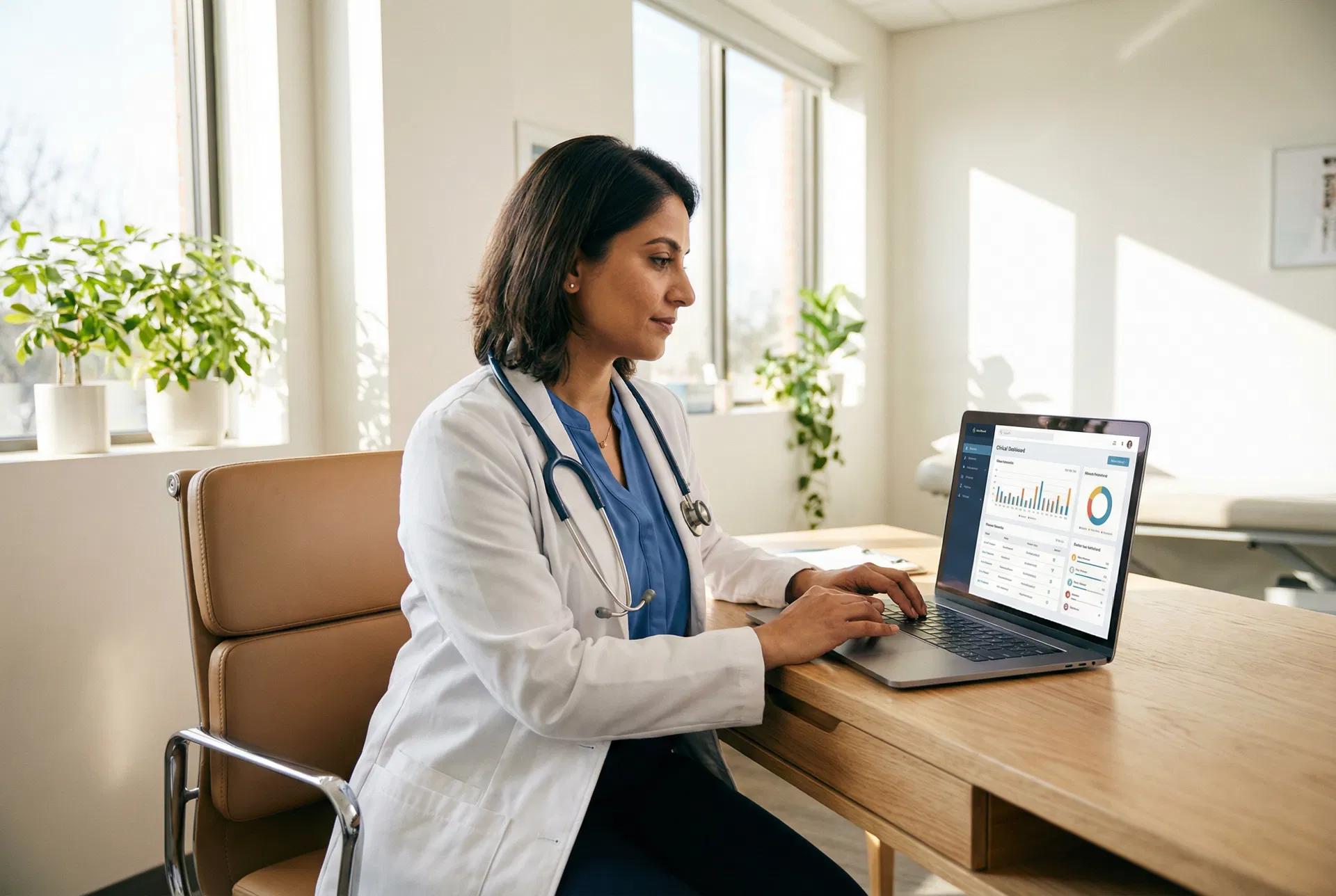 Doctor consulting with patient