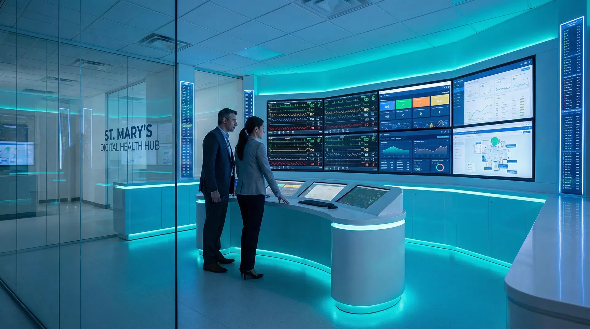 Hospital command center using HELIOS