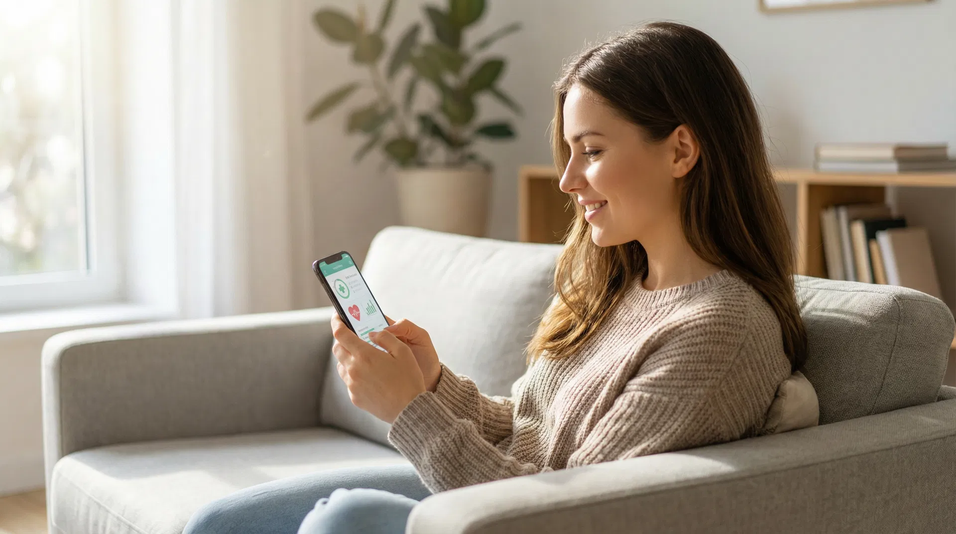 Patient using HELIOS health platform