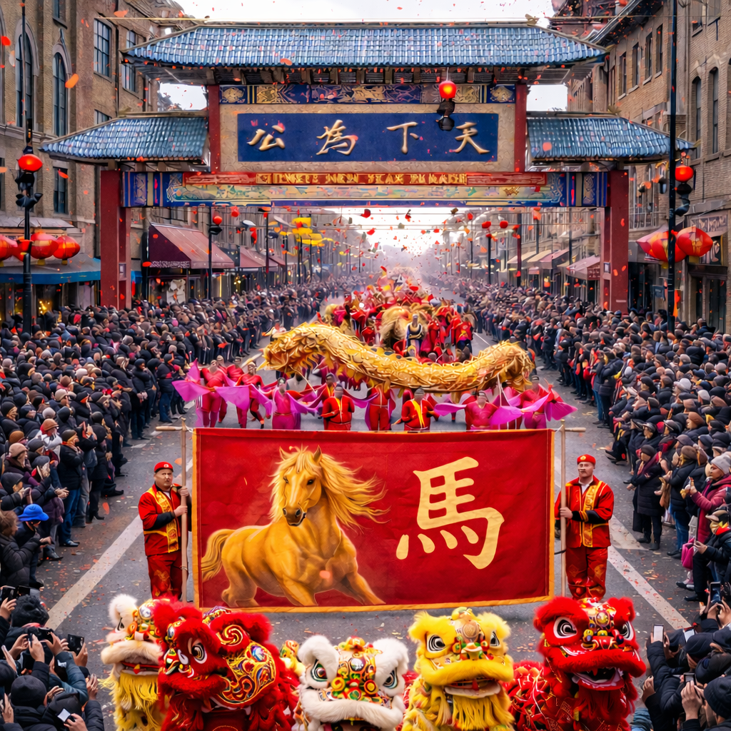 2026芝加哥唐人街春节大游行