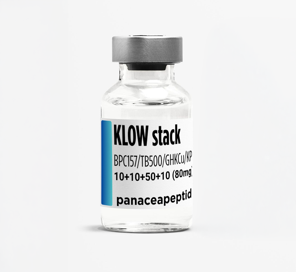 KLOW Stack : BPC-157 + TB-500 + GHK-Cu + KPV, 10+10+50+10 (80mg)
