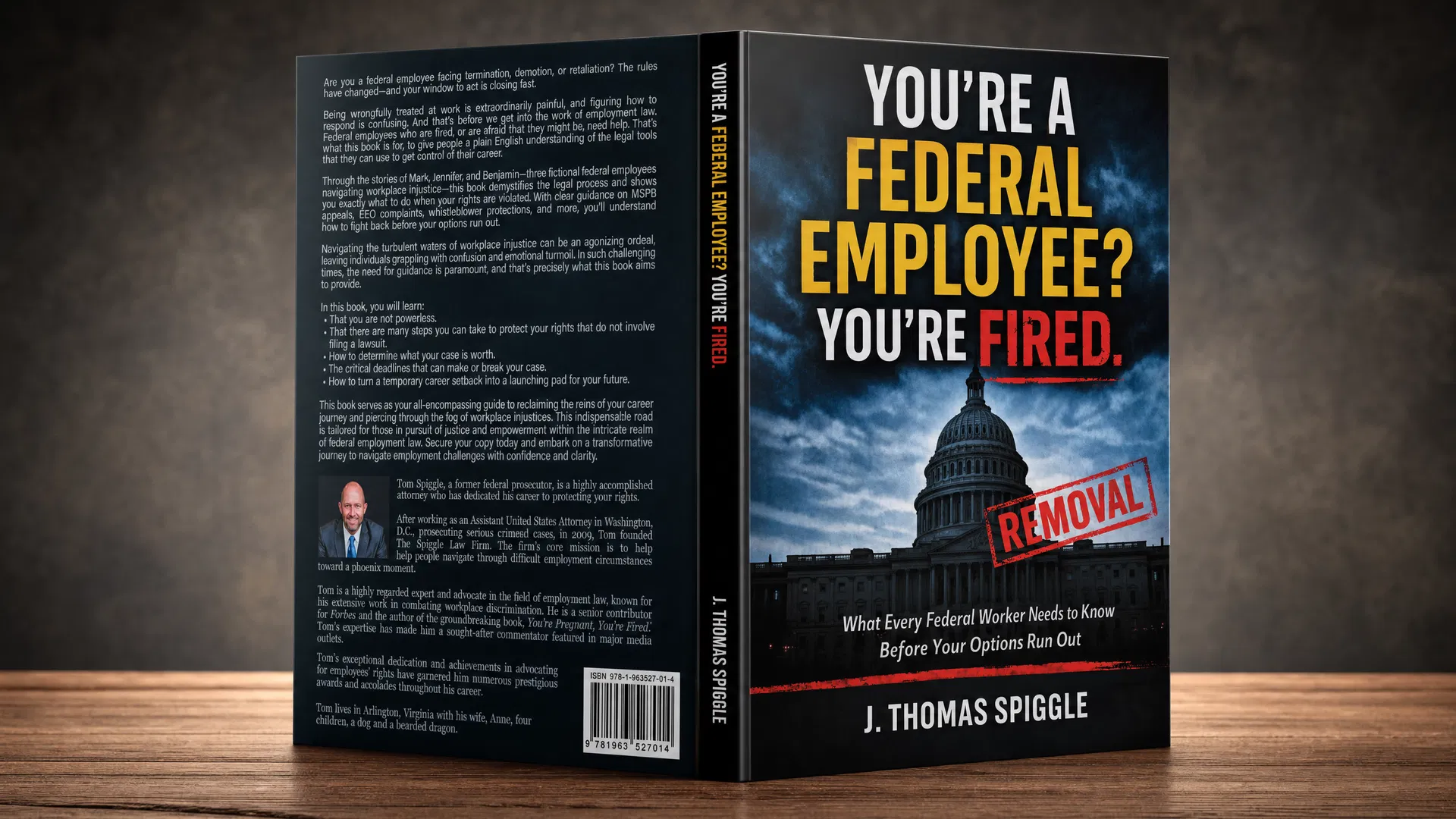 Federal employee reading the book at their desk
