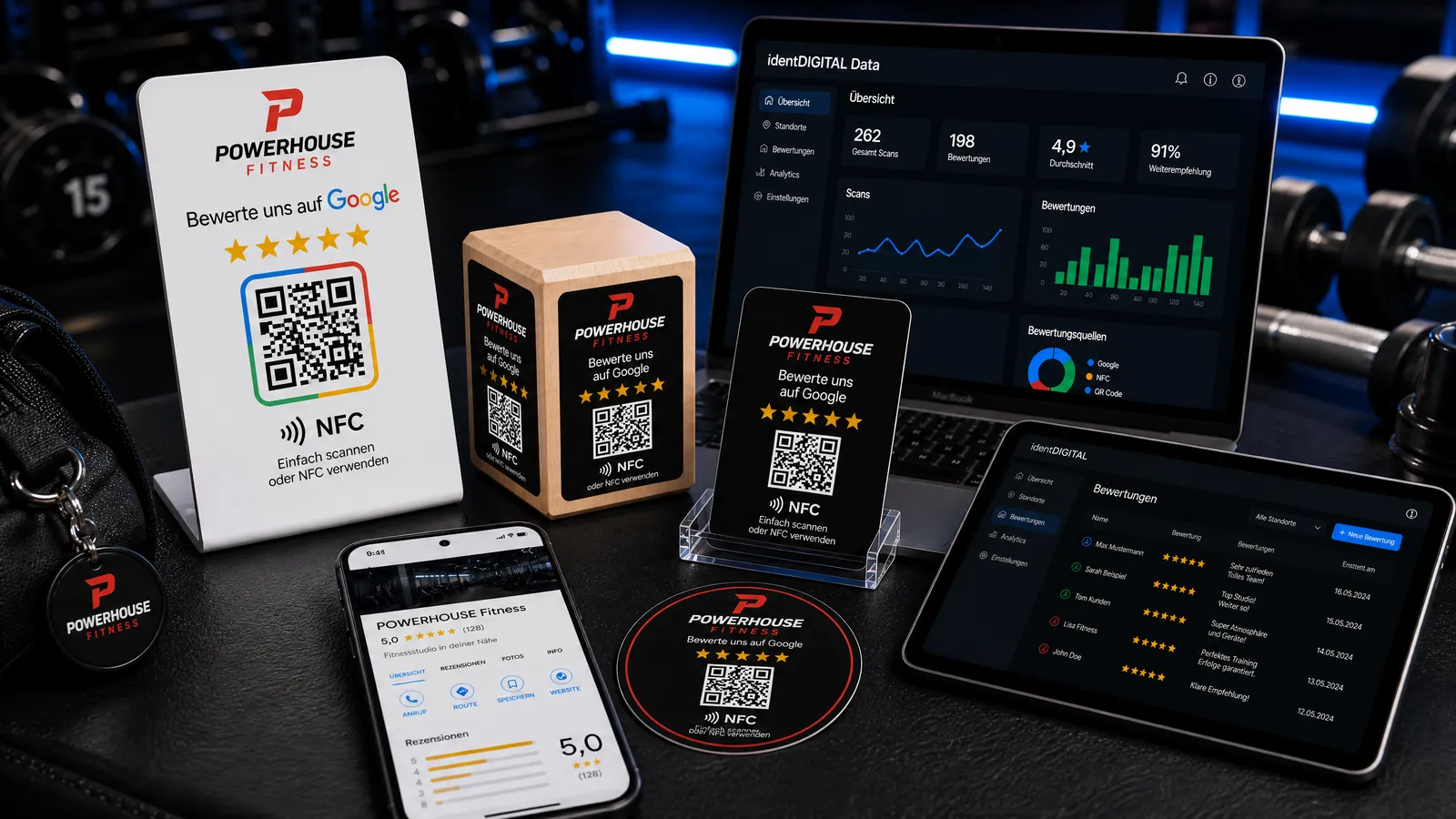 Google-Bewertungsset Fitness & Coaching