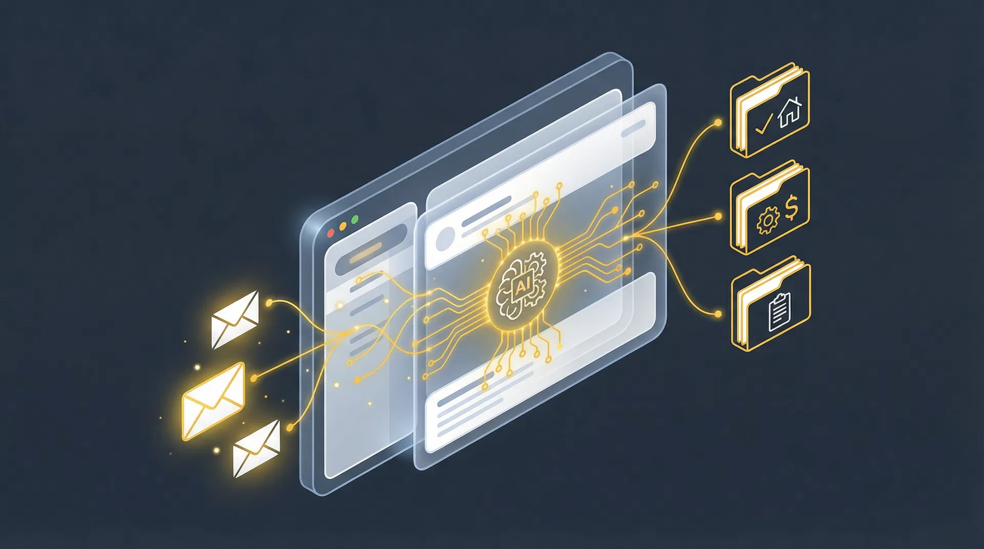 KI E-Mail Assistent Visualisierung