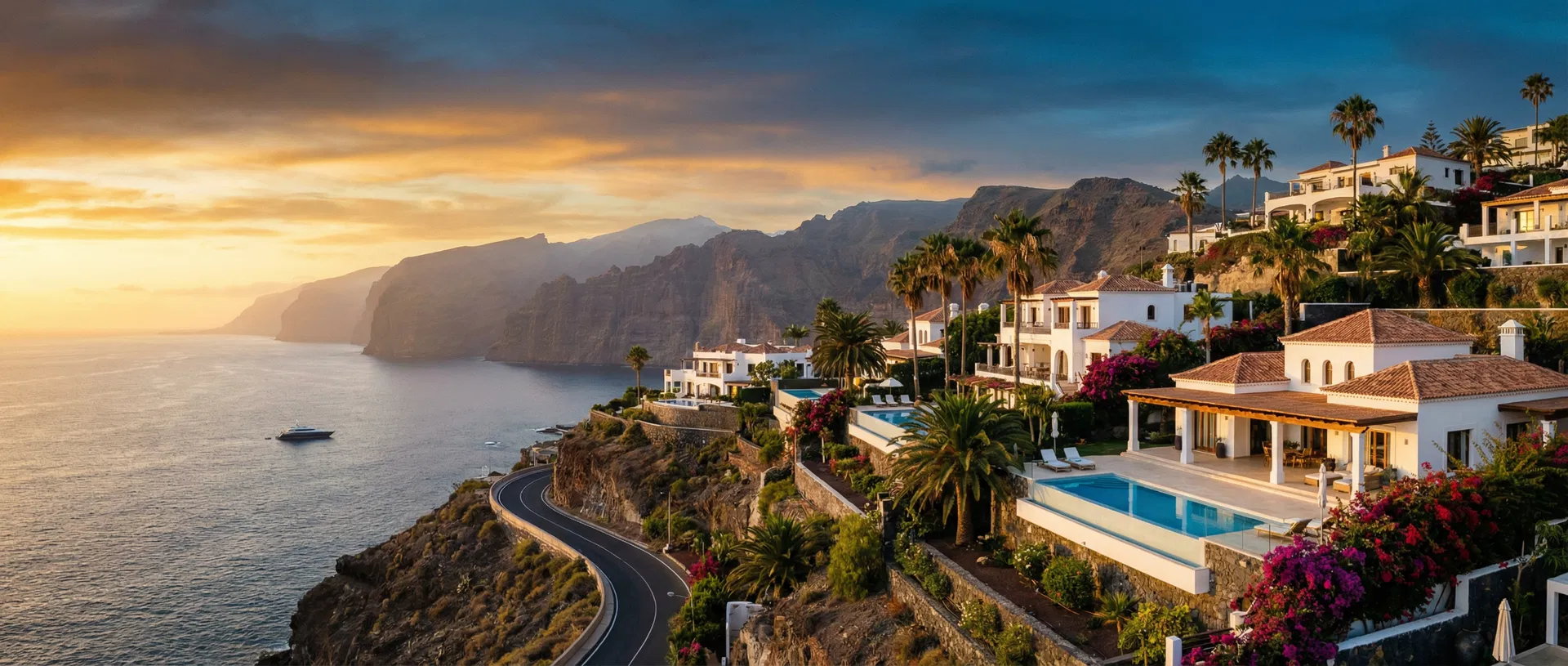 Aerial view of a beach in Gran Canaria