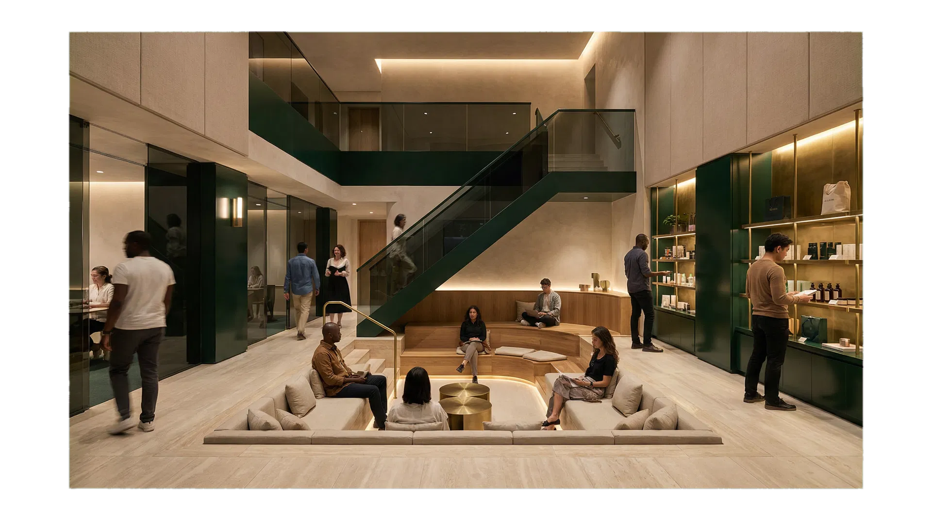 NWOL 내부 공간의 프리미엄 체험형 프로그램 비주얼