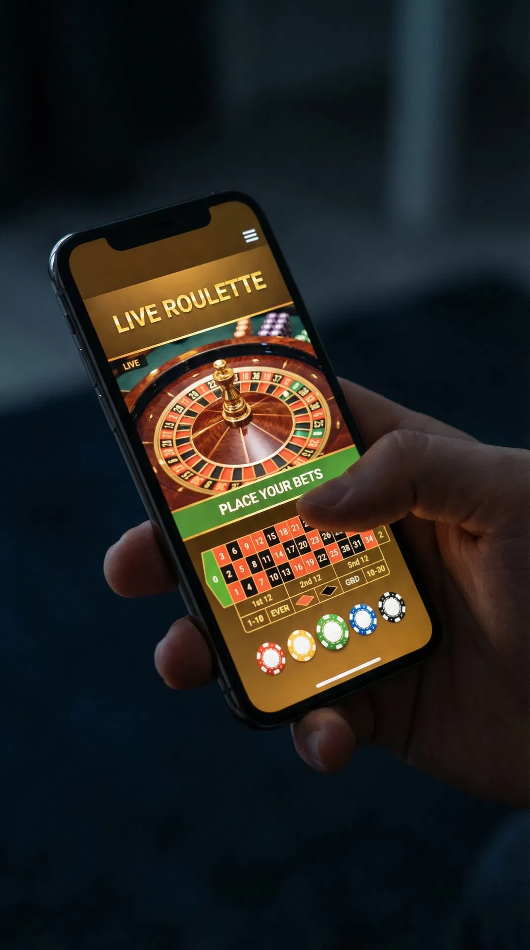 Ruleta online en móvil — RNG vs Live dealer