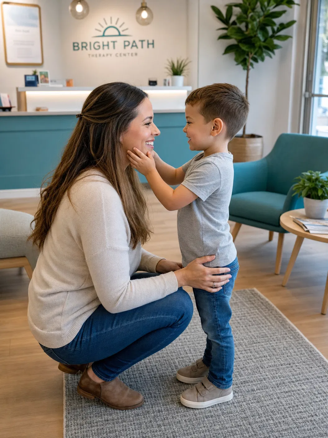 Parent and child at Beyond Growth ABA