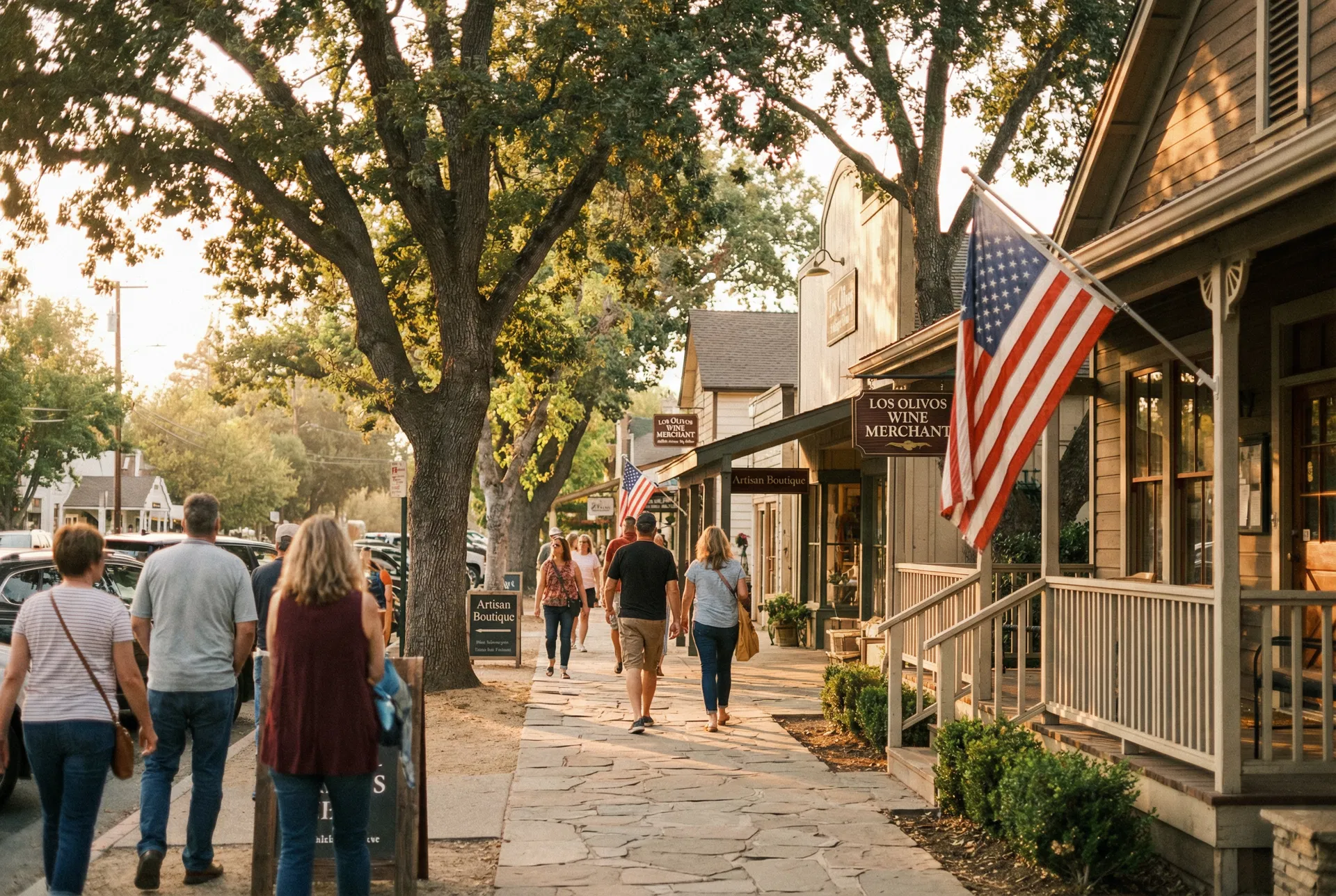 Charming downtown Los Olivos wine town