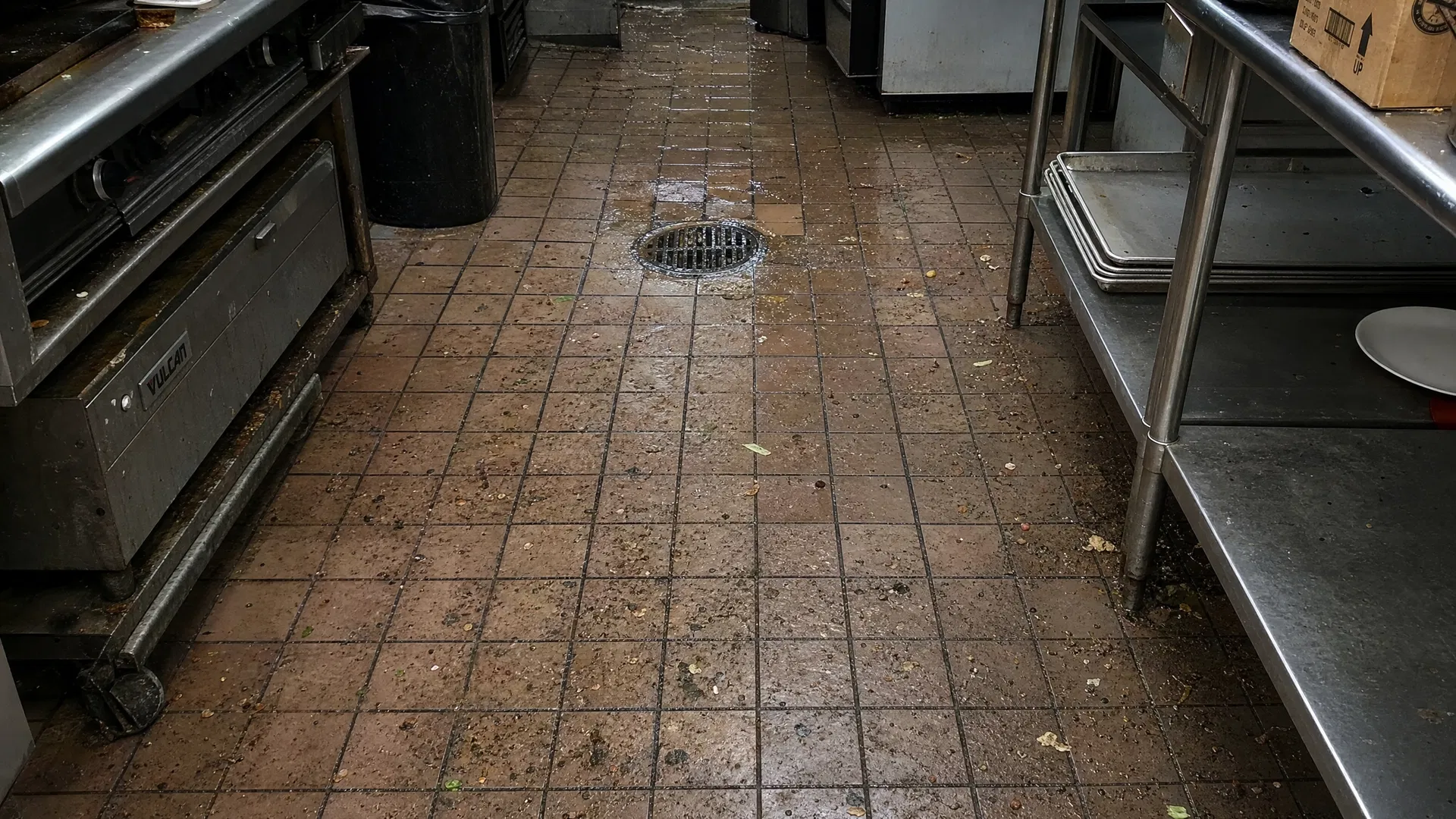 Kitchen Floor Before