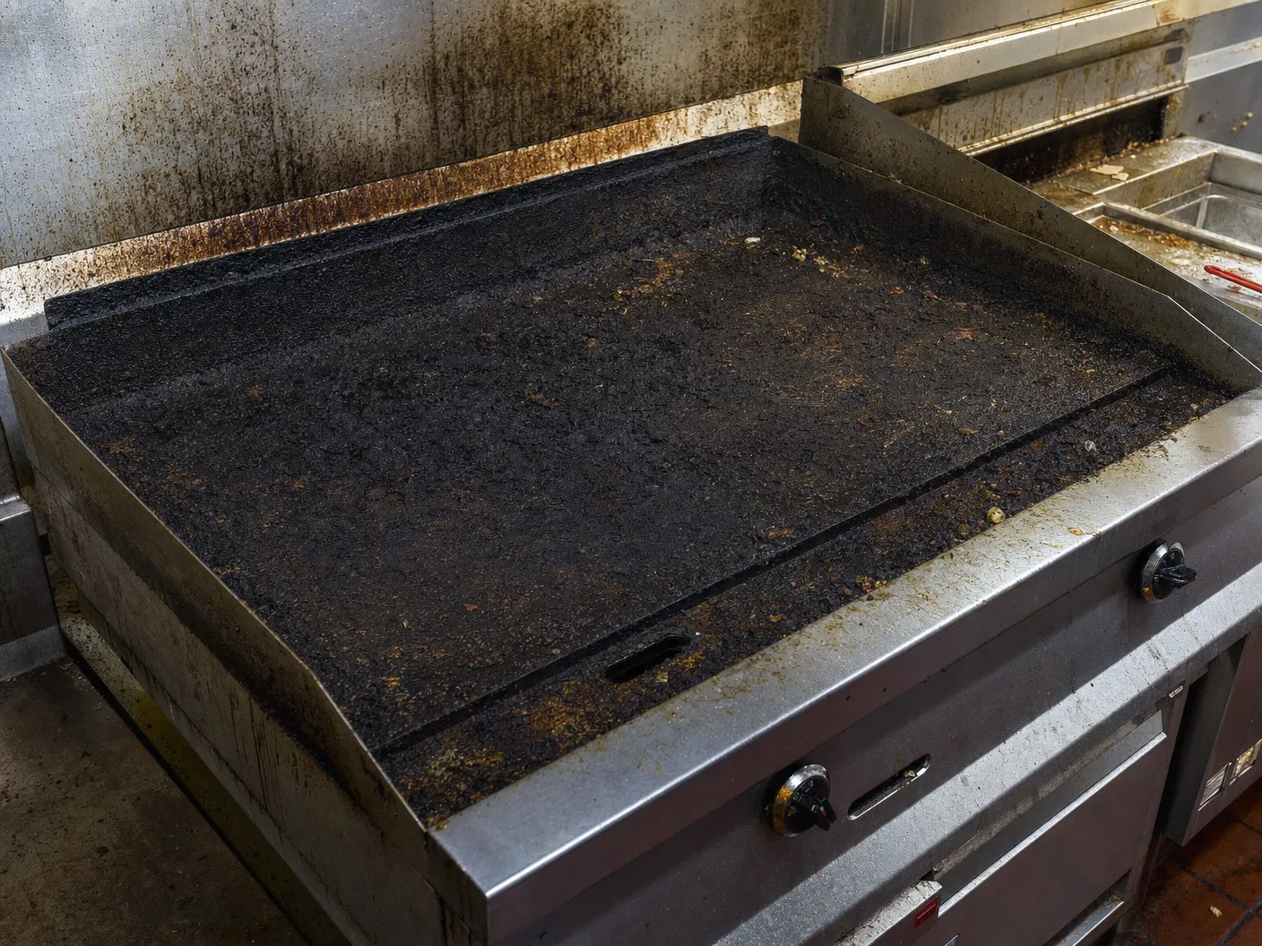 Flat-Top Grill Before