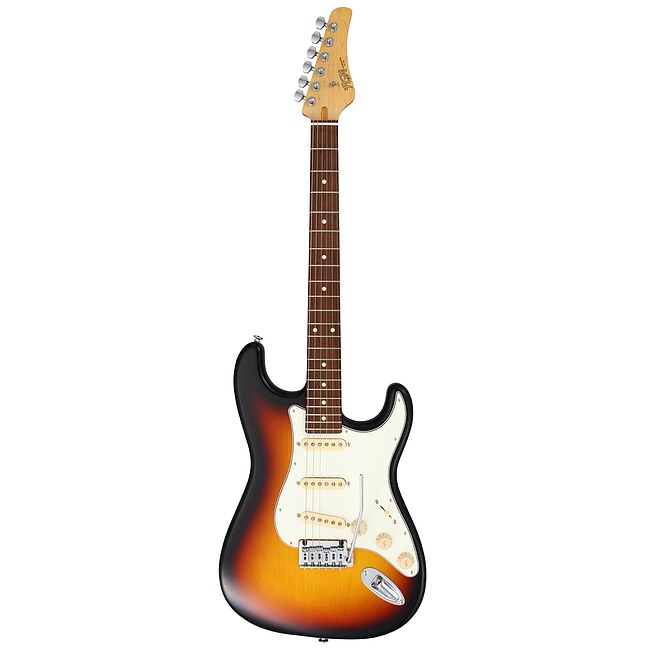 FGN Boundary ST SSS 3TS E-Gitarre inkl. Gigbag, 3-tone sunburst