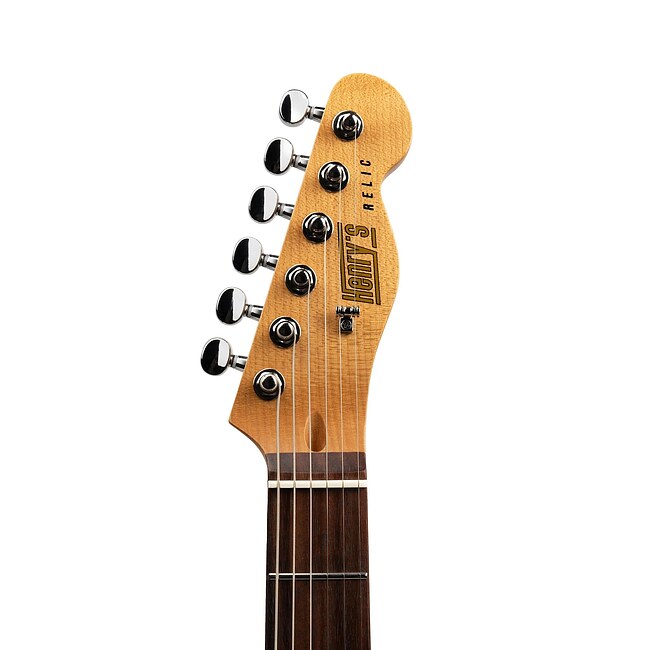 HENRYS Space TL-1 The Comet Yellow Relic E-Gitarre inkl. Tasche - Bild 5