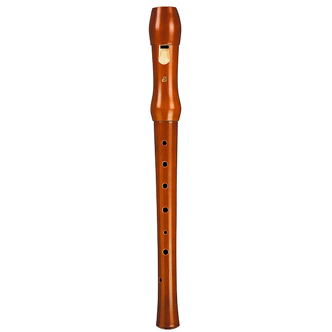 aS ARNOLDS & SONS 451007 Sonata Sopran c deutsch Ahorn Blockflöte inkl. Zubehör, gebeizt