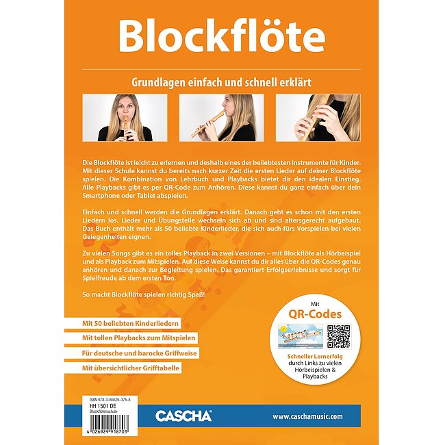 CASCHA HH 1500 Flötenlilli Blockflöten Set deutsch (EH 3908+HH 1501) - Bild 3