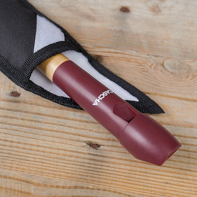 CASCHA CFL1G Hybrid Sopran-Blockflöte rot, deutsche Griffweise - Bild 2